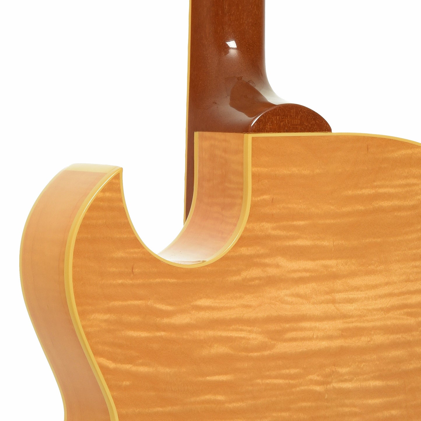 Neck joint of Gibson ES-175 Hollowbody Electric Guitar