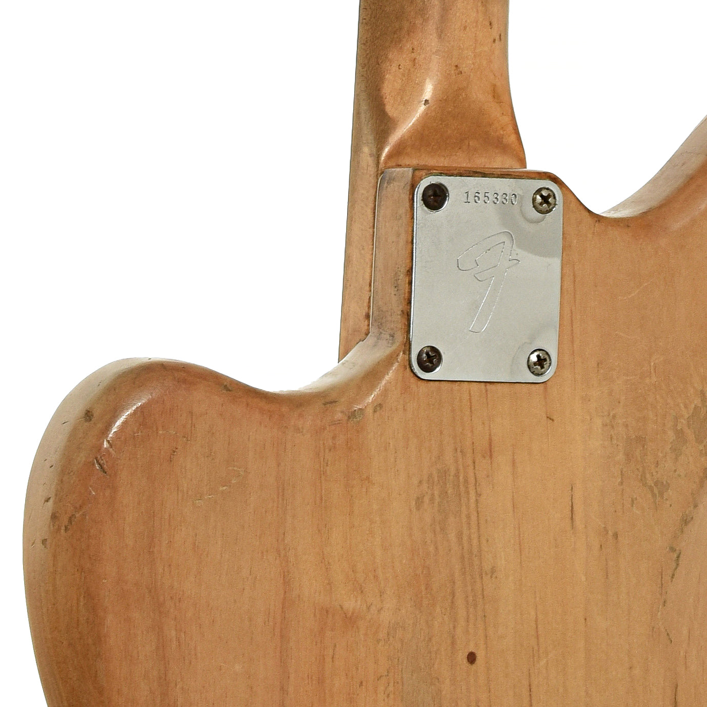 Neck joint of Fender Jazzmaster Electric Guitar 