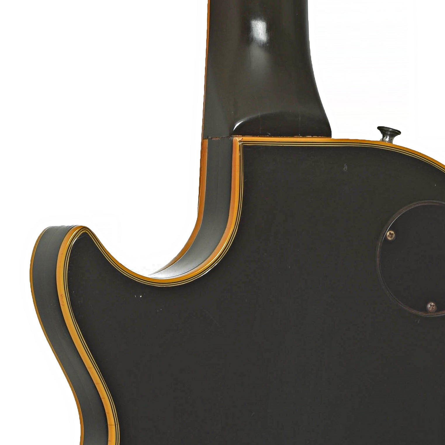 Neck joint of Gibson Les Paul Custom Electric Guitar