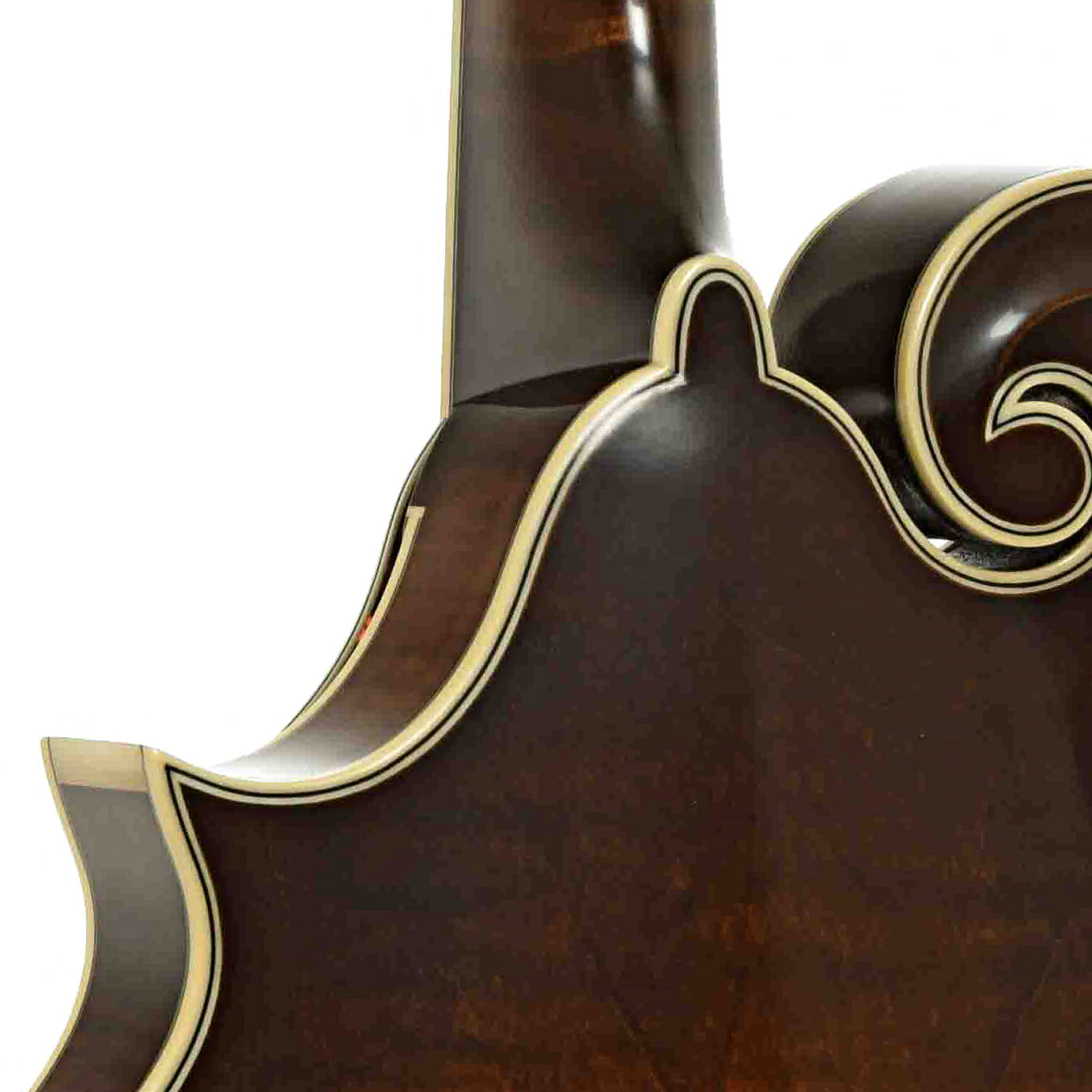 Neck joint of Northfield Workshop NFB-F5E Master Model Big Mon Mandolin, Engelmann Top