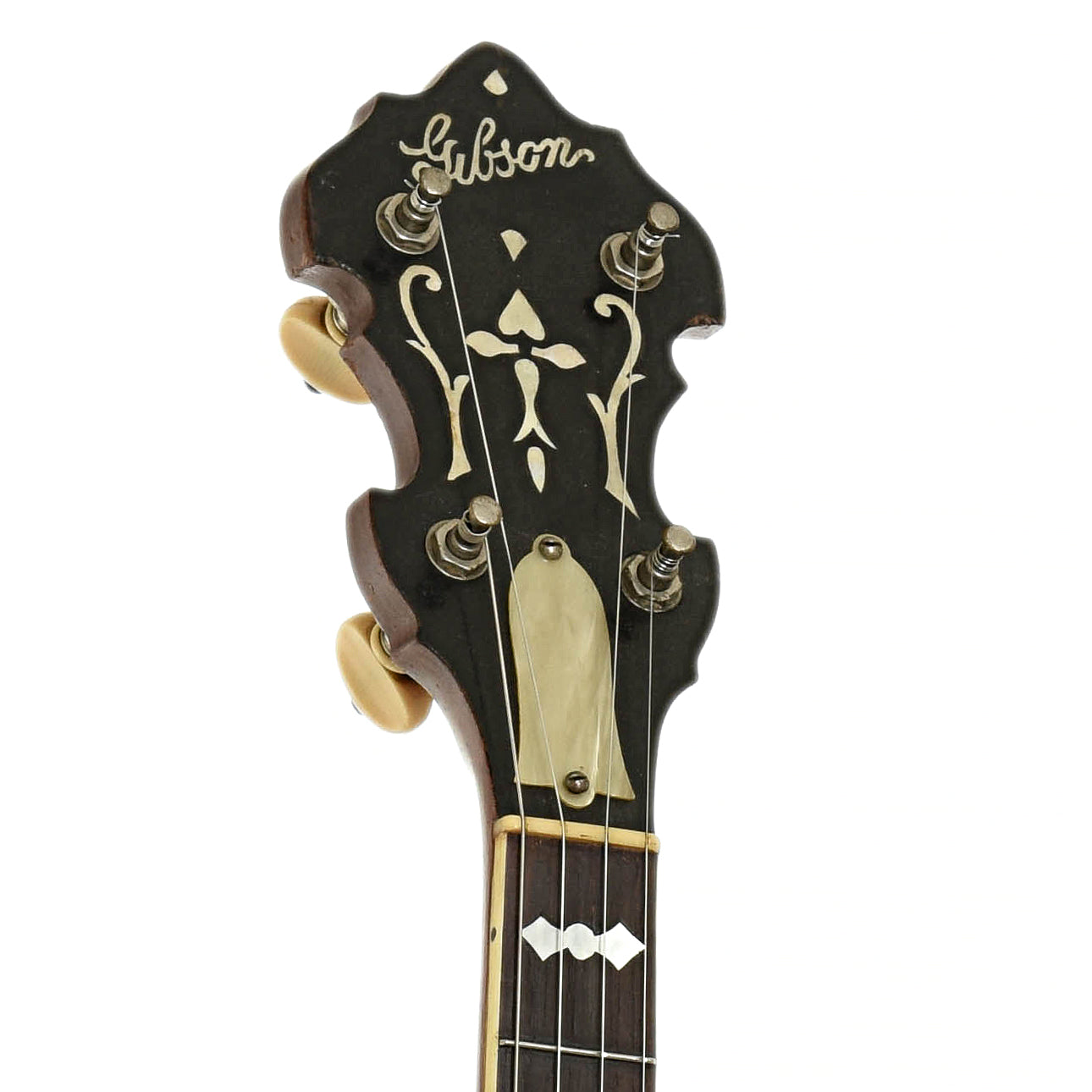 Headstock of Gibson PB-3 Flathead Plectrum Banjo