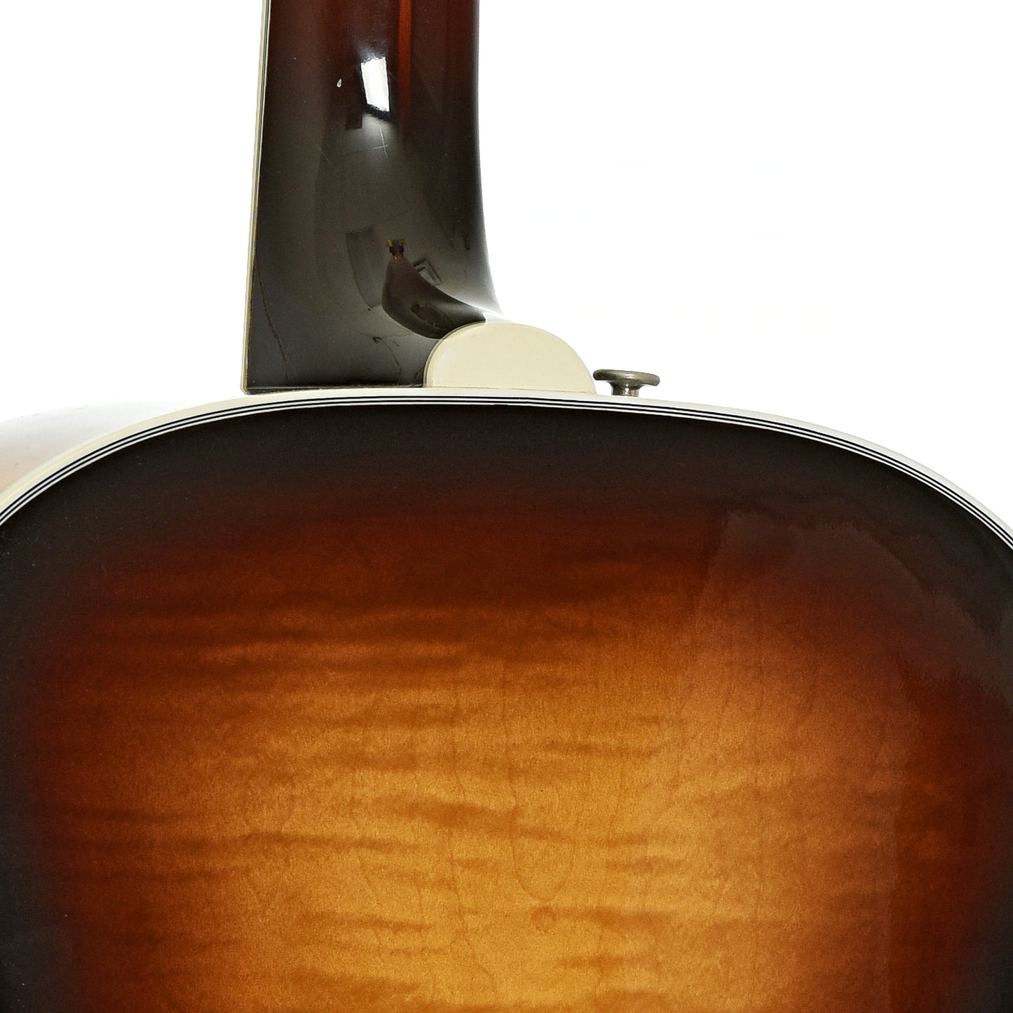 Neck joint of Guild F412 12-string acoustic guitar