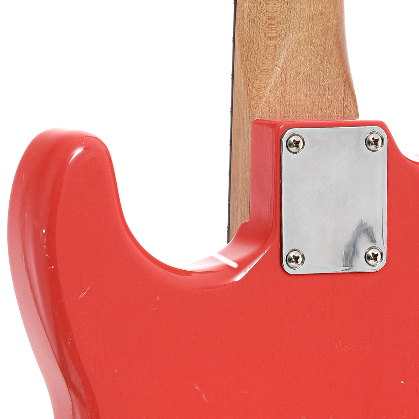 Neck joint of Waterslide Coodercaster S-Style Electric Guitar (c.2022)