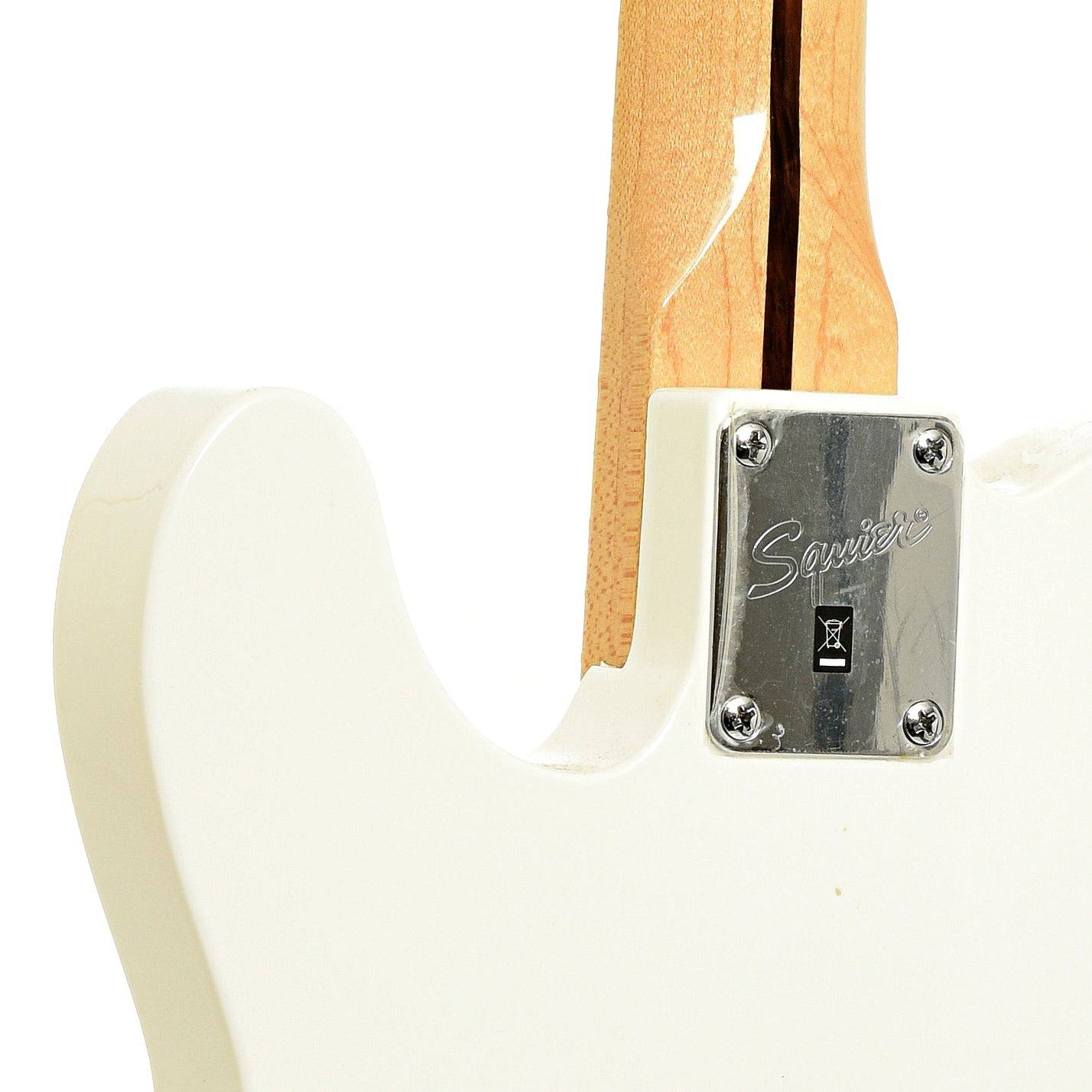 Neck joint of Fender Squier Classic Vibe '70s Telecaster Deluxe