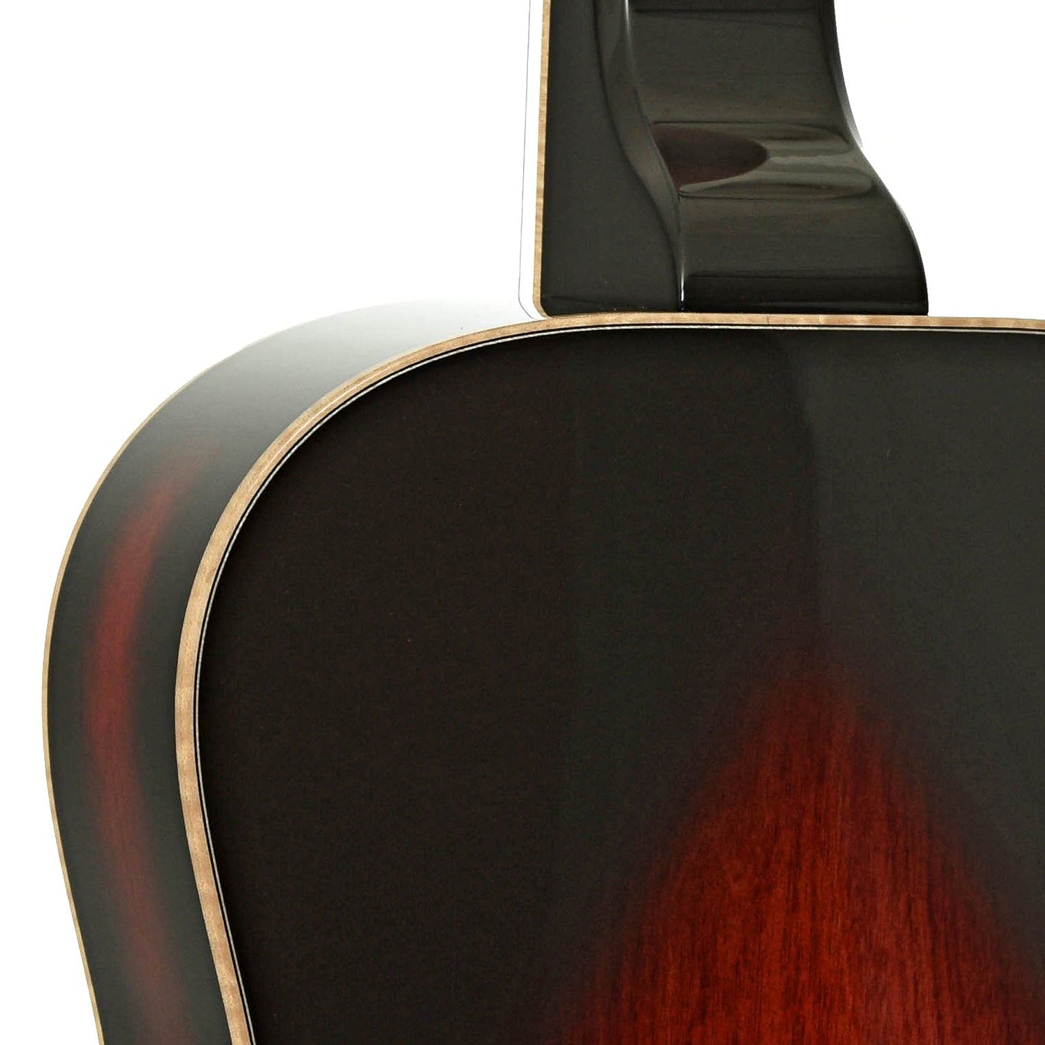 Neck joint of Beard "Mike Auldridge" MA-6 Squareneck Resonator Guitar Scarlet Sunburst