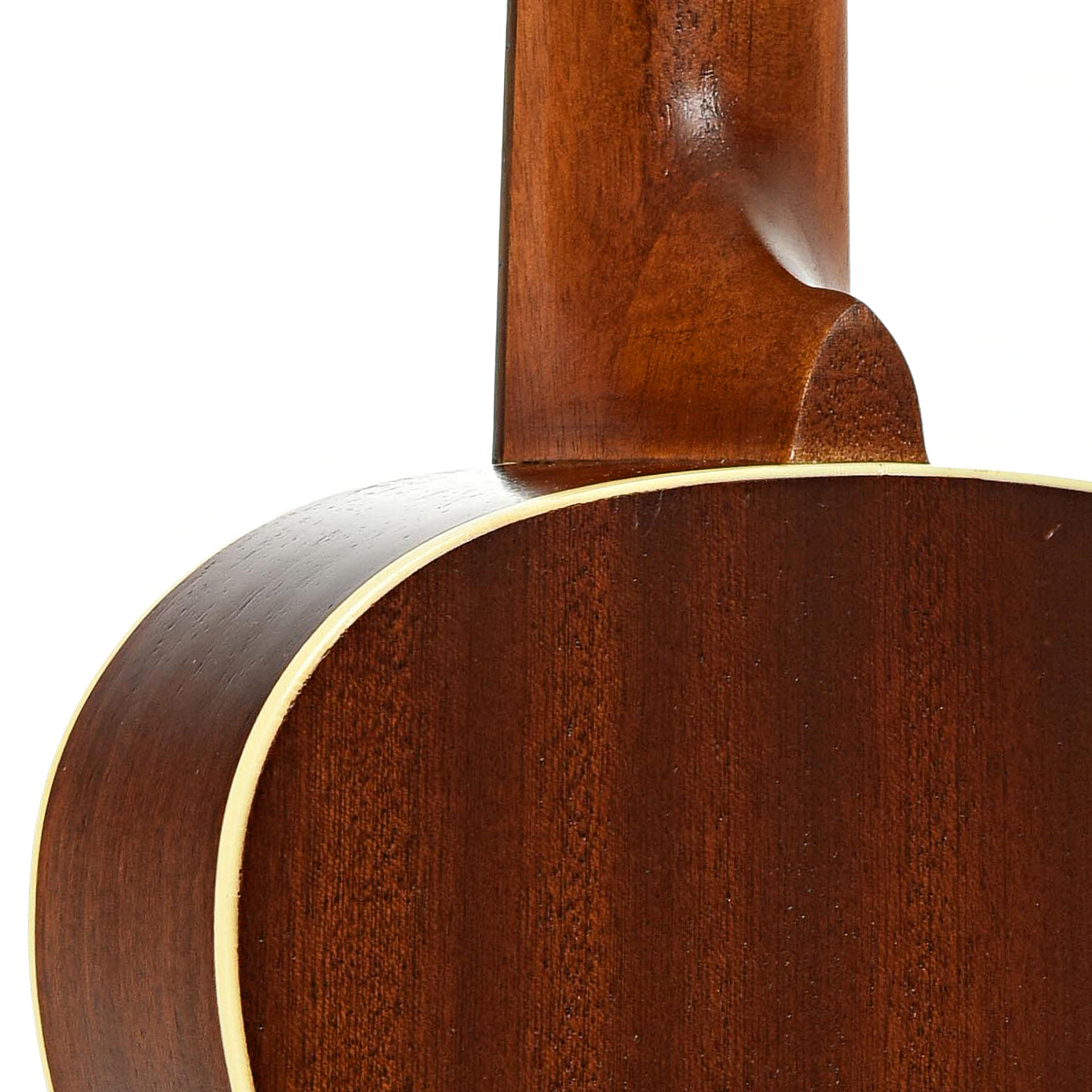 Neck joint of Ohana Vintage TK-38 Premium-Grade Mahogany Tenor Ukulele