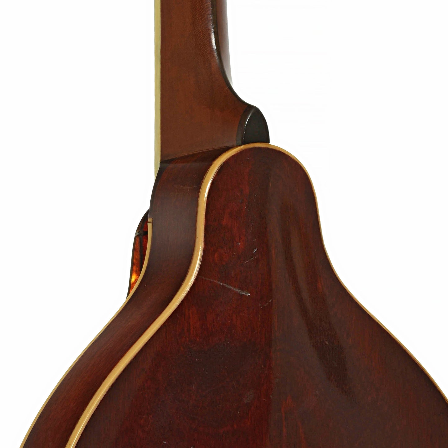 Neck joint of Gibson A-4 Mandolin.
