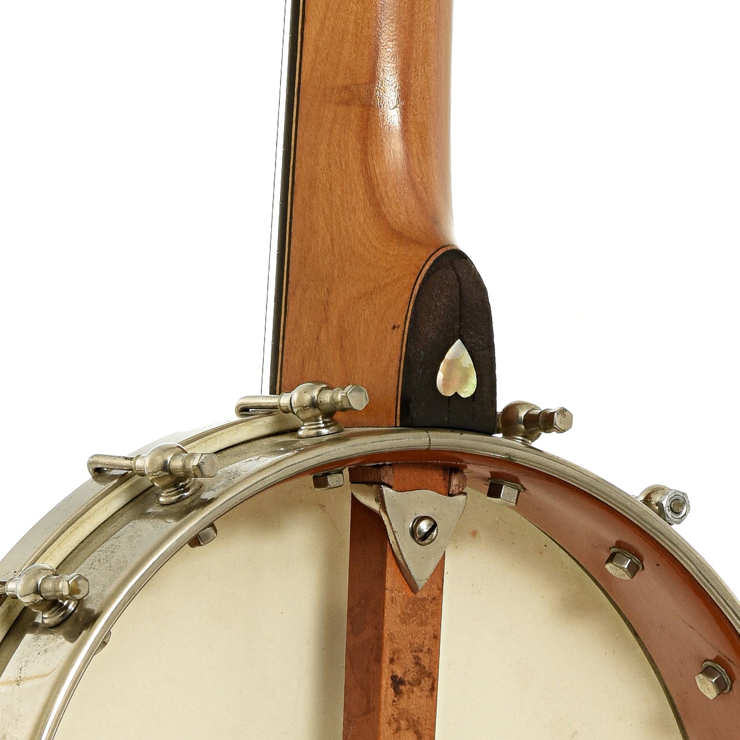 Neck joint of Washburn Model 1025 Openback Banjo 
