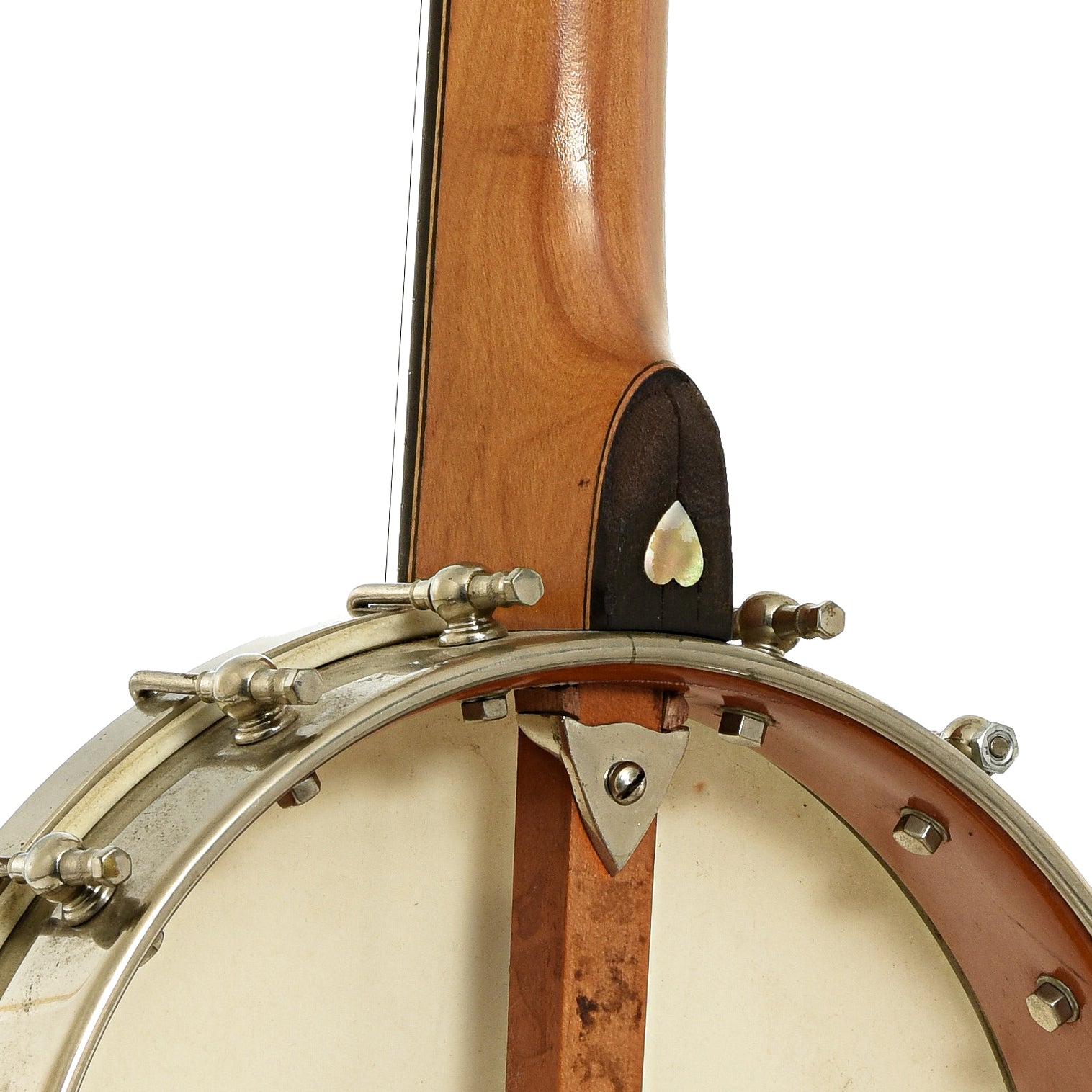Neck joint of Washburn Model 1025 Openback Banjo 
