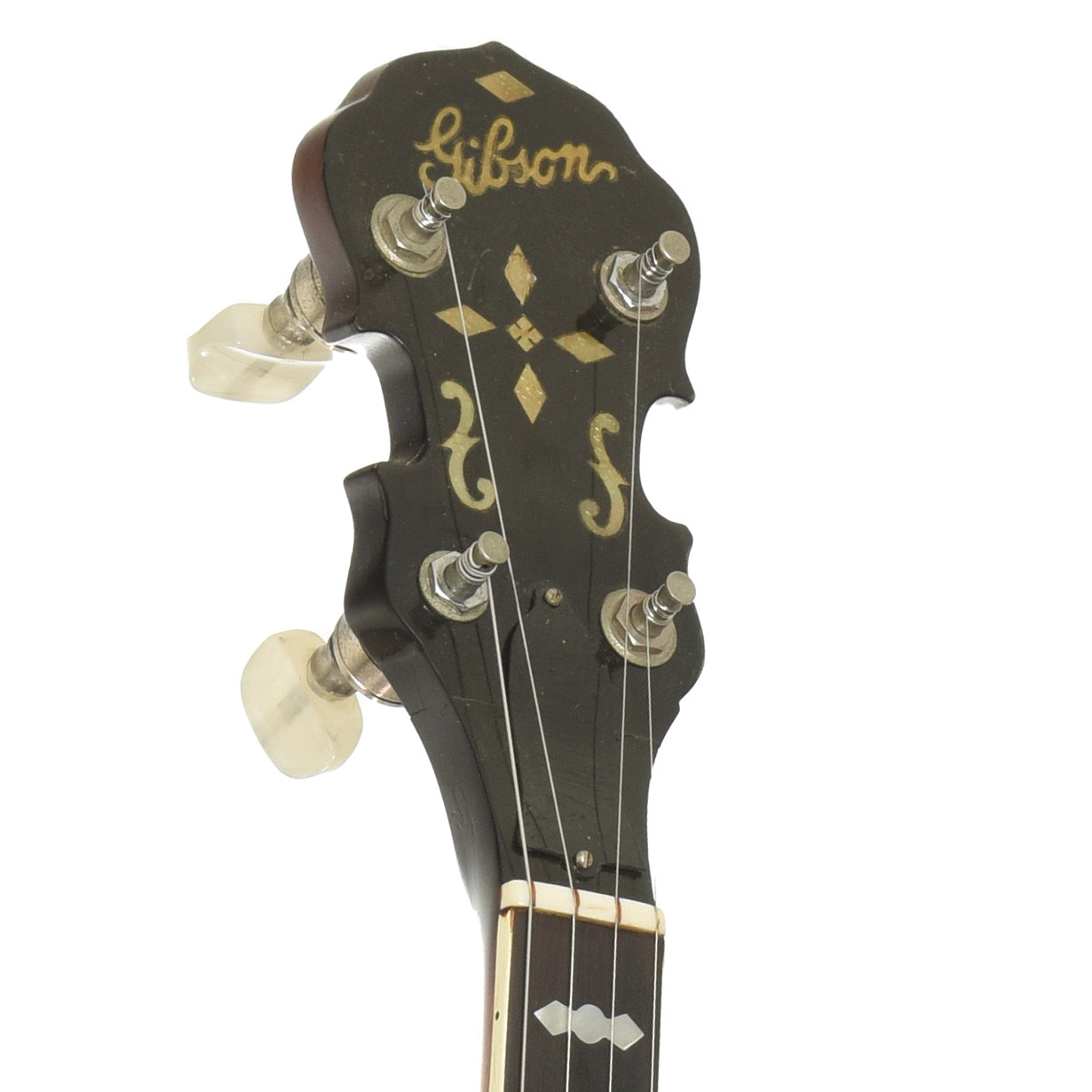 Headstock of Gibson RB-250 Resonator Banjo 