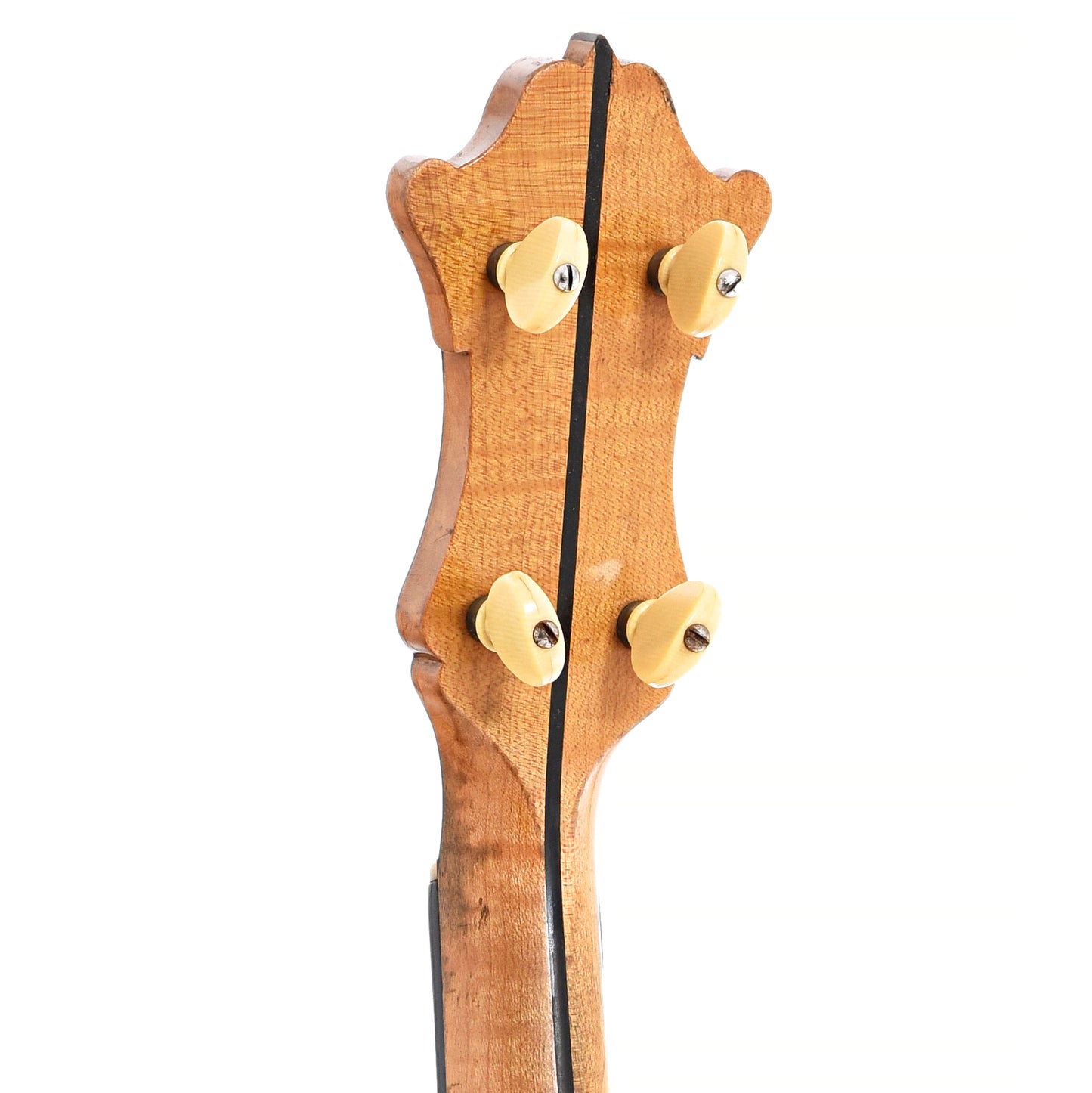 Back headstock of Lyon & Healy (UNMARKED) No.475 Tenor Banjo
