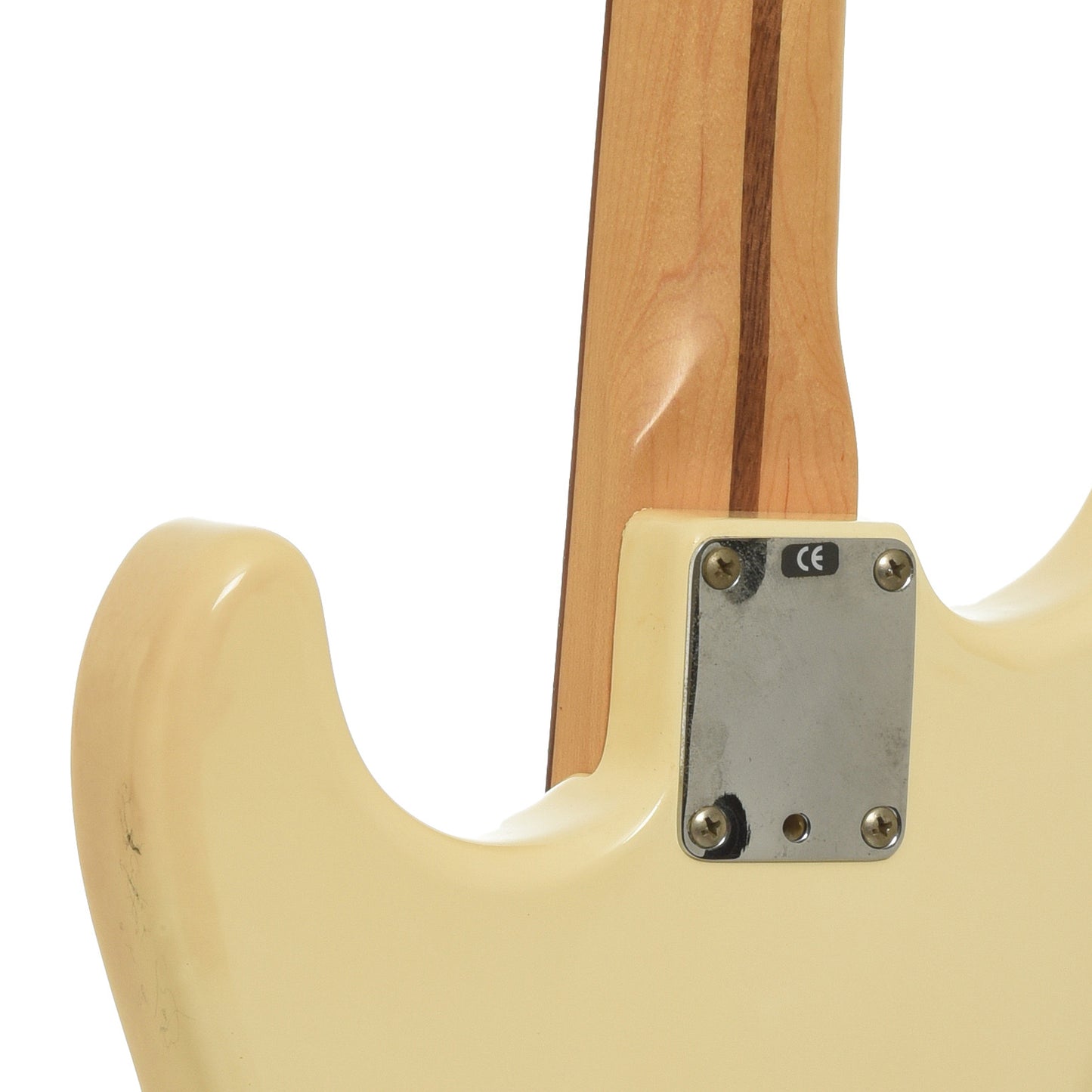 Neckjoint of Fender Standard HSS Stratocaster with Floyd Rose Electric Guitar 