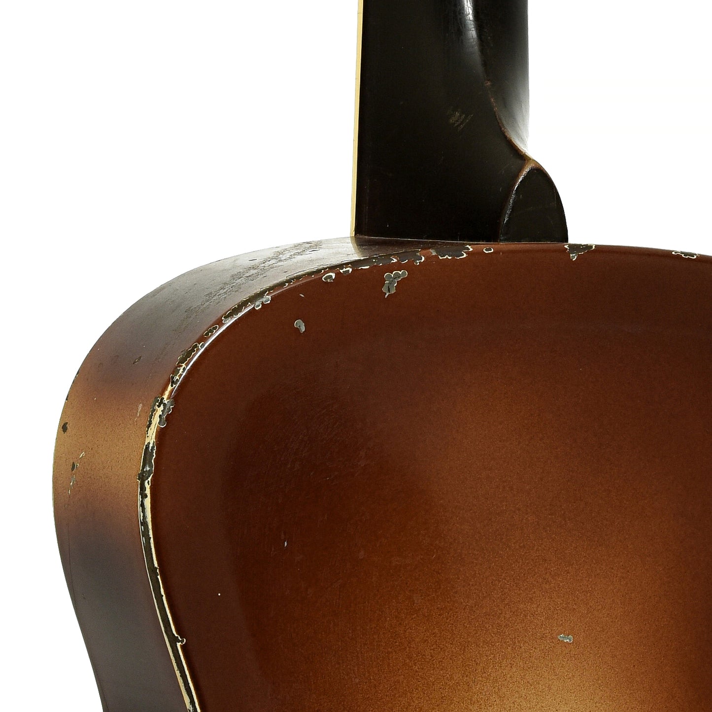 Neck joint of National Triolian Resophonic Guitar