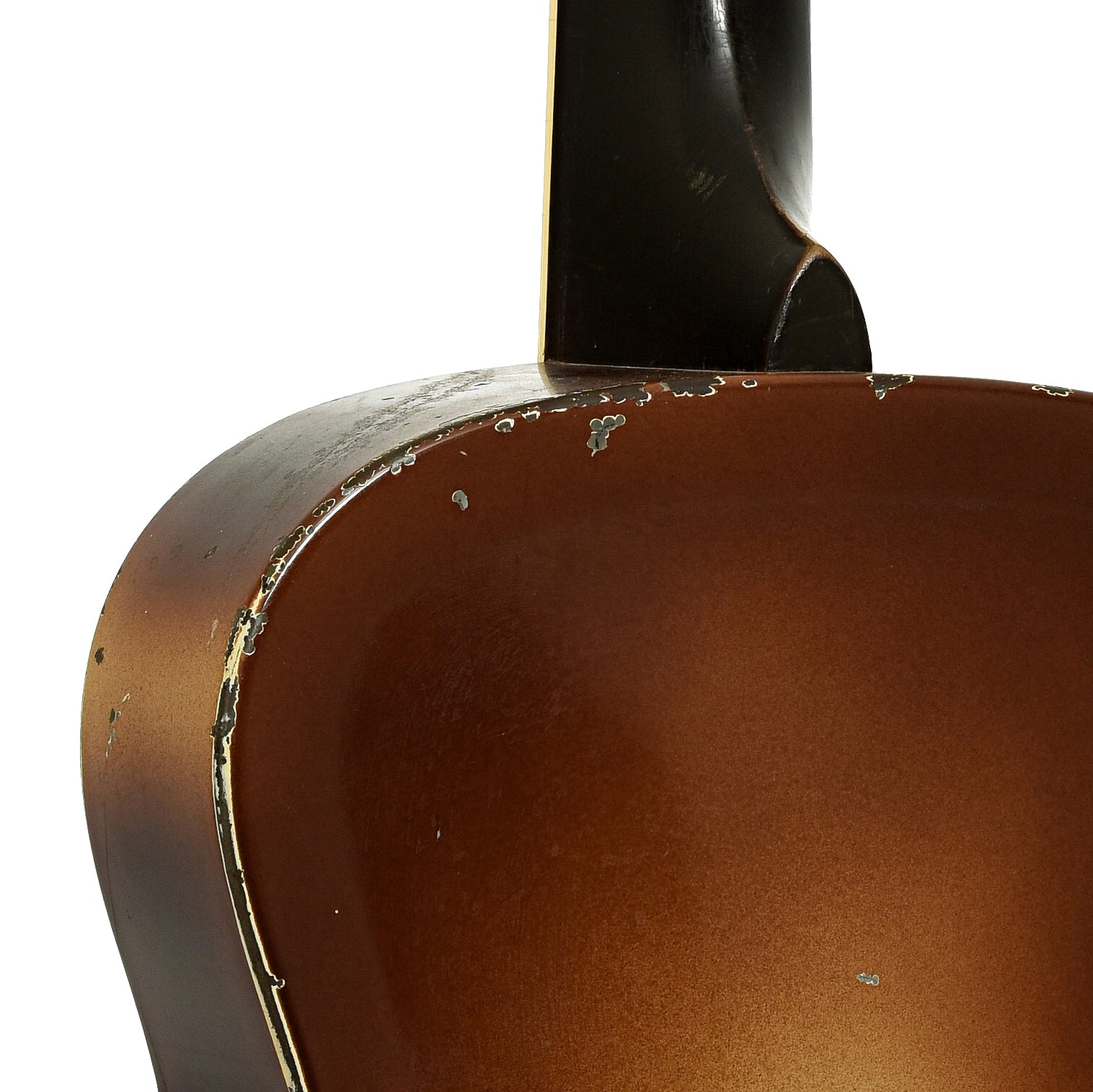 Neck joint of National Triolian Resophonic Guitar