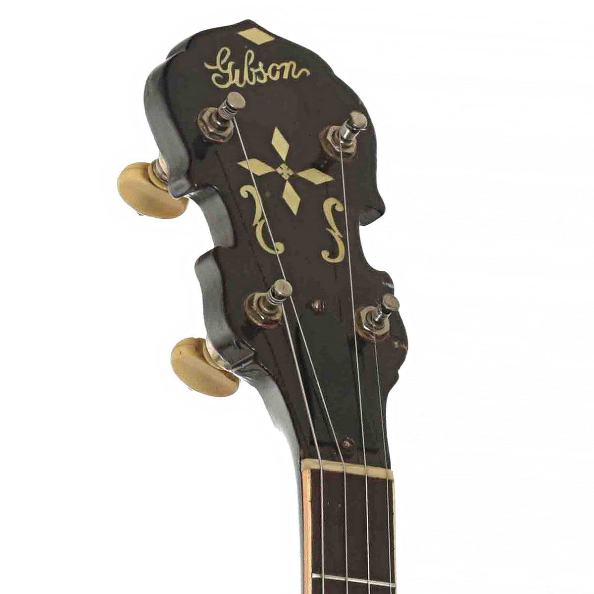 Front Headstock of Gibson TB-3 Tenor Banjo