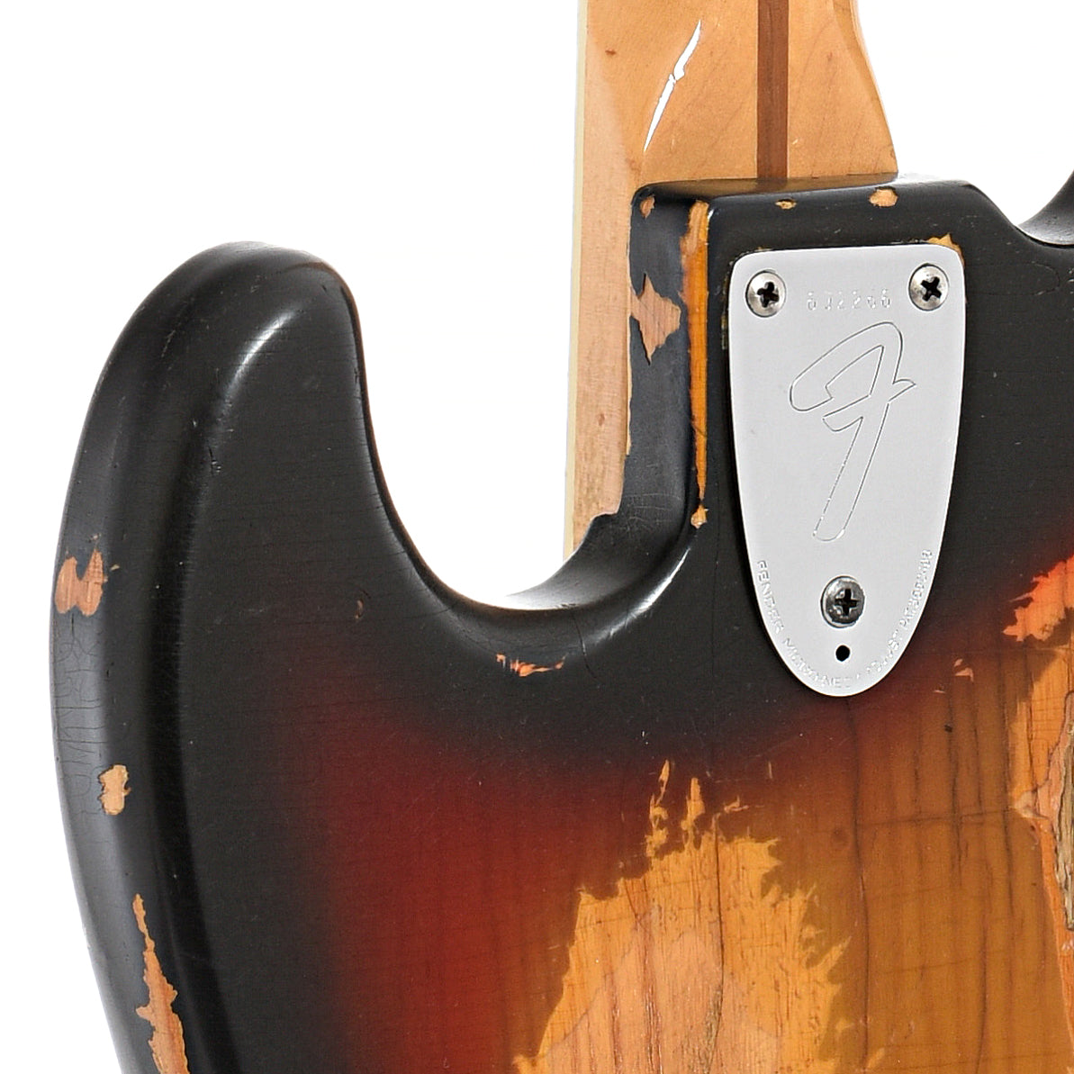 Neck joint of Fender Jazz Bass