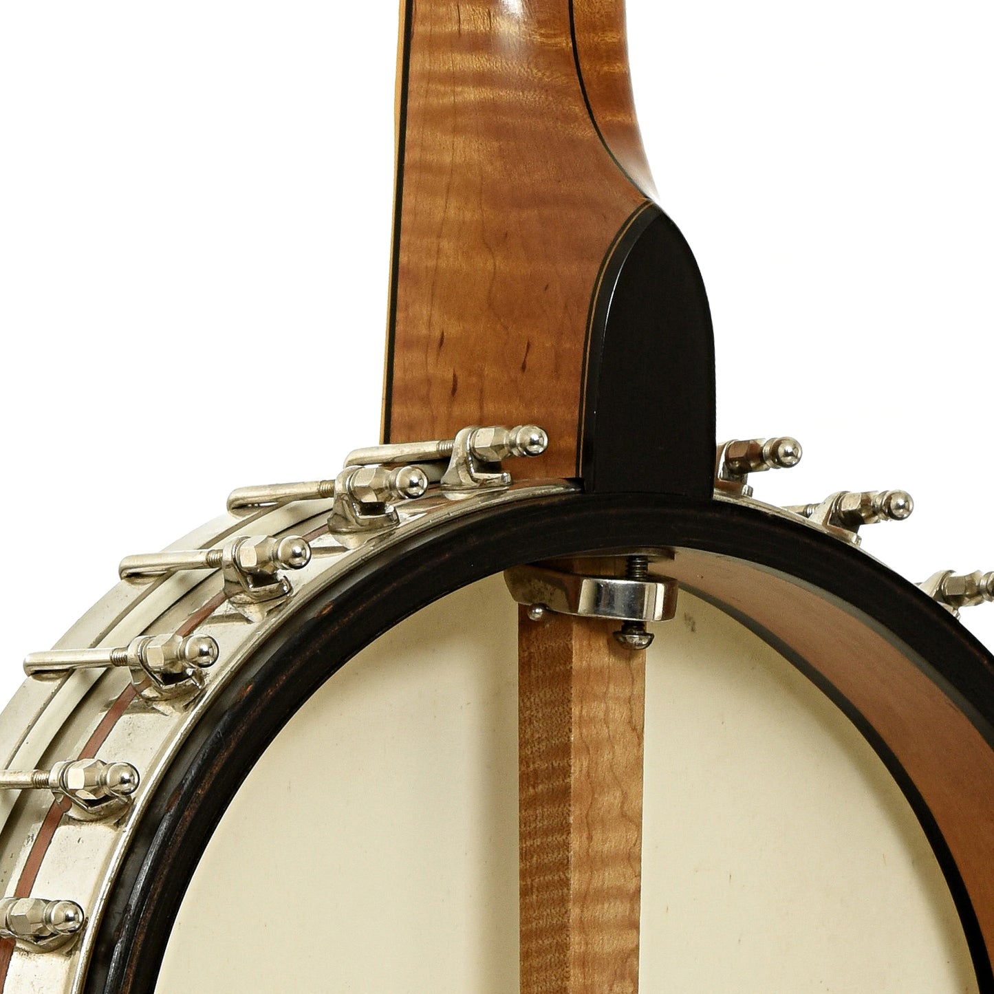 Neck joint of Ramsey / Vega Whyte Laydie Conversion Open Back Banjo 