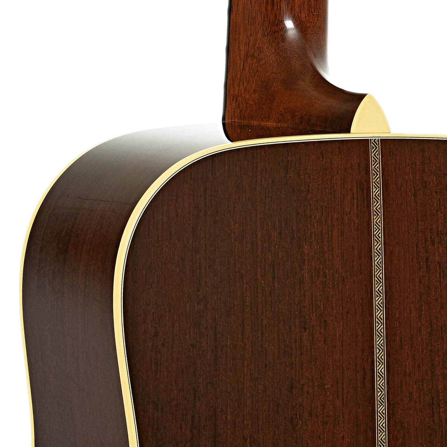 Neck joint of Martin Custom Shop D-28 Authentic, Madagascar Rosewood, Acoustic Guitar 