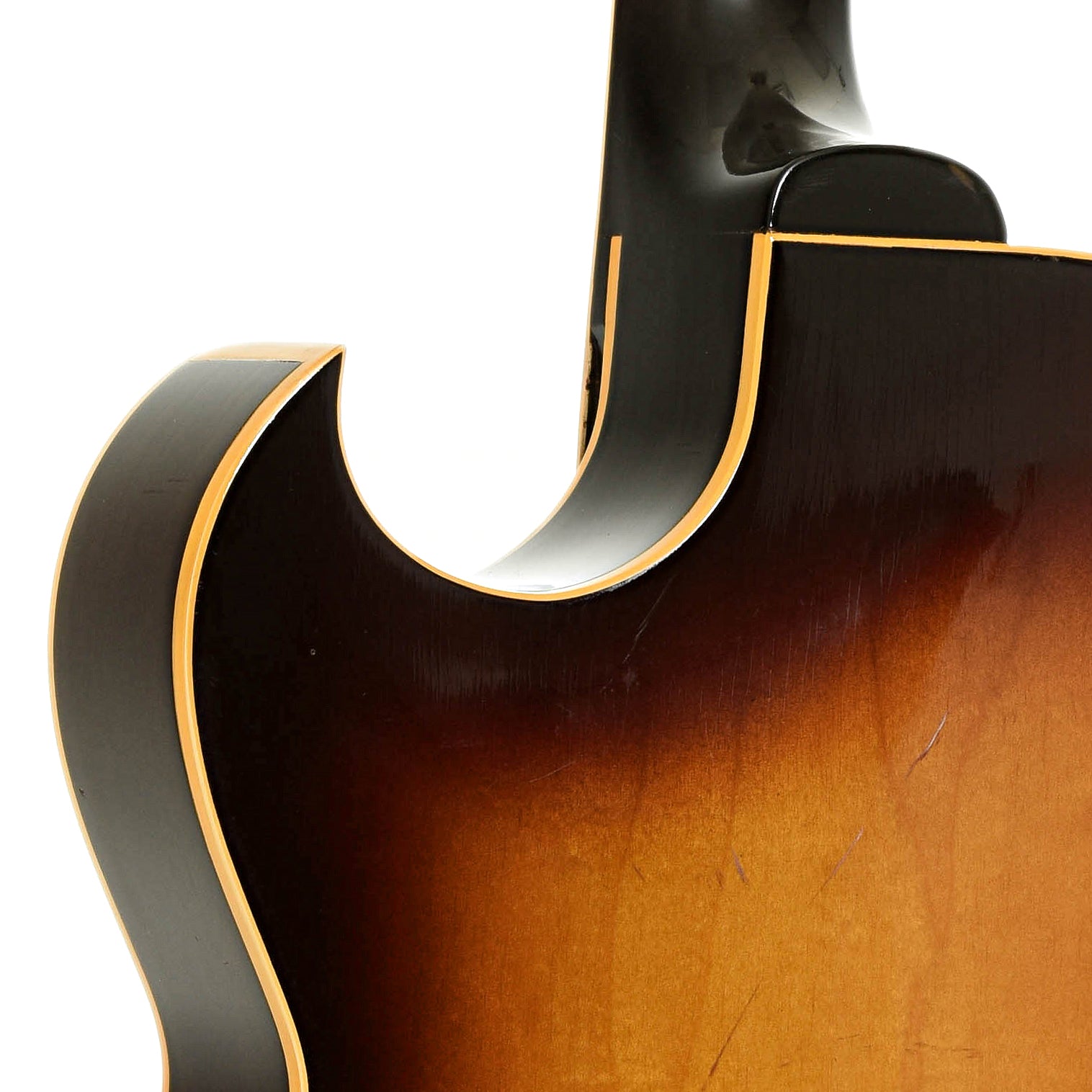 Neck joint of Gibson ES-175 Hollowbody Electric Guitar 