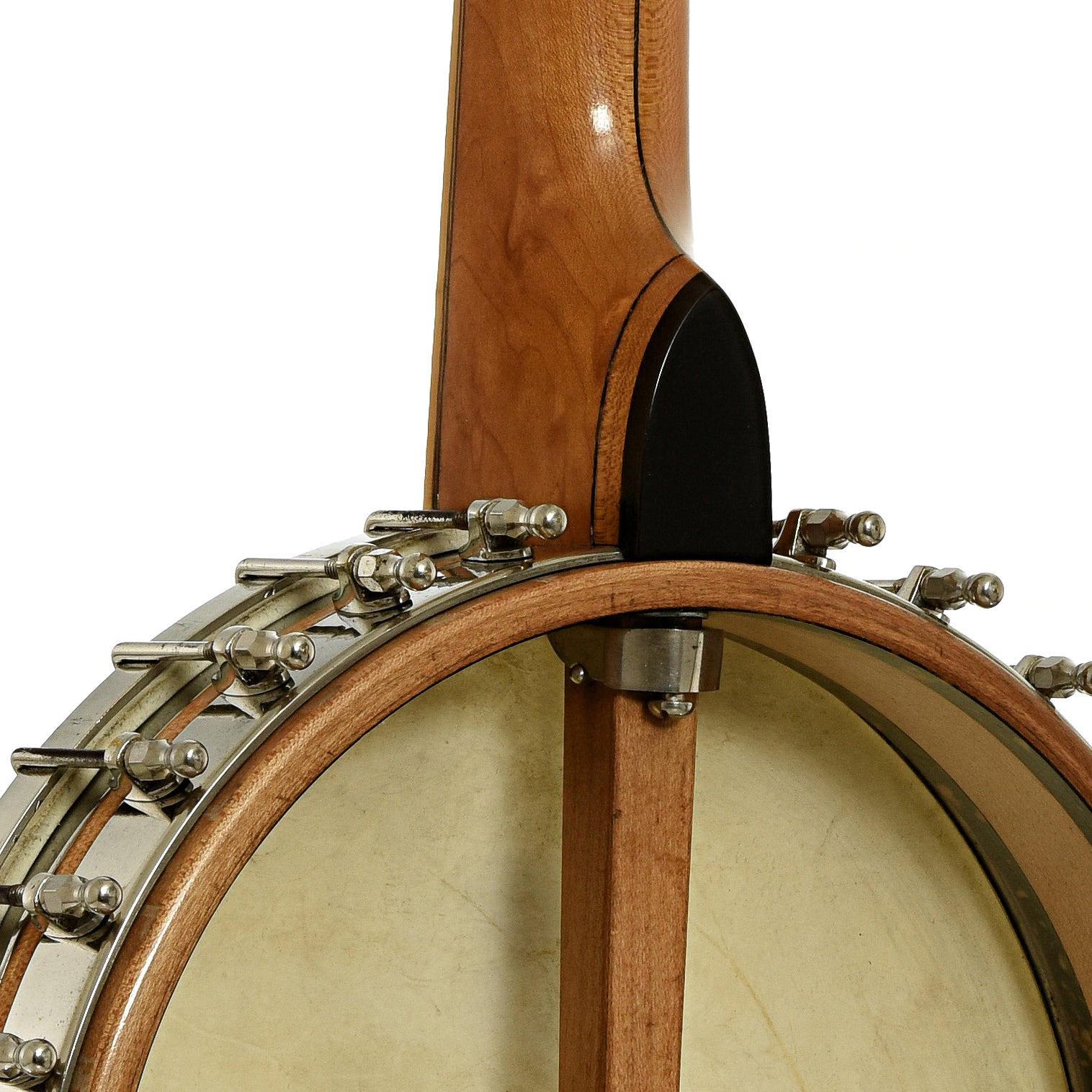 Neck joint of Fairbanks Whyte Laydie No.2 Open Back Banjo 