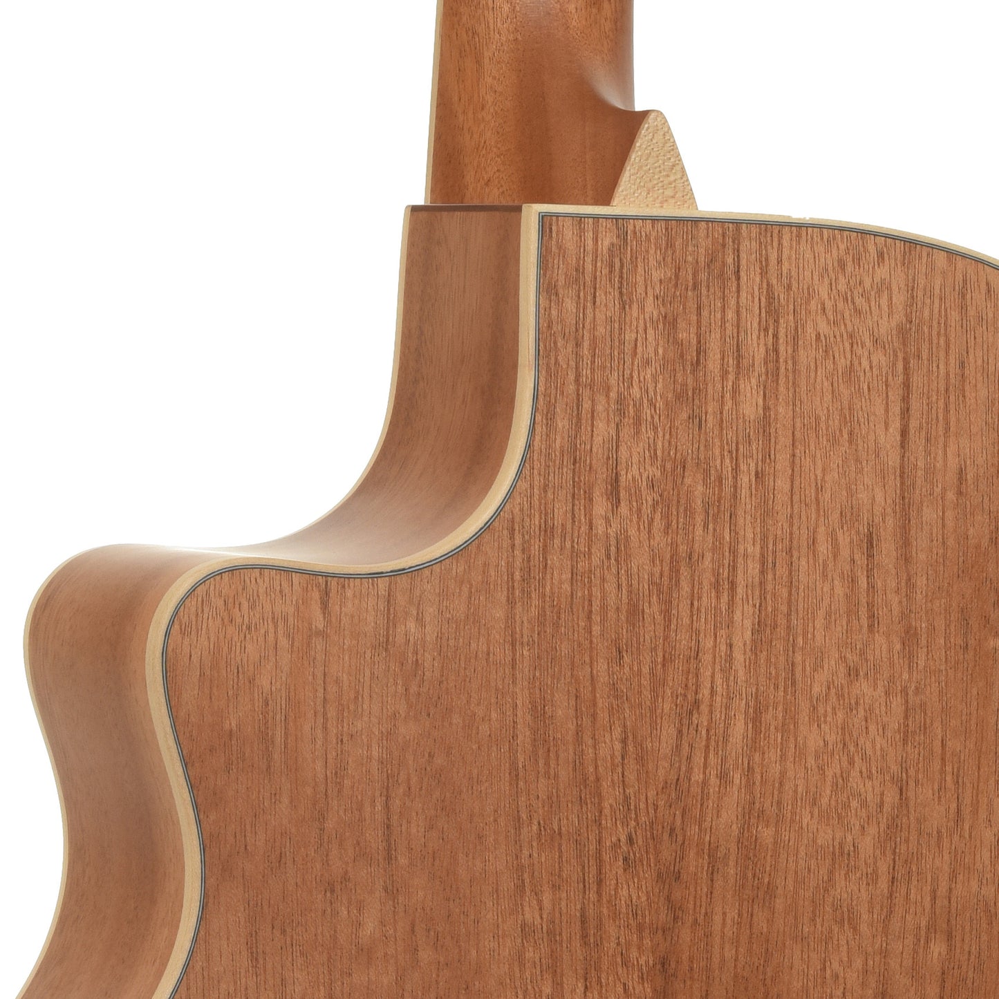 Neck joint of Larrivee OMV-03E Recording Series Acoustic-Electric Guitar