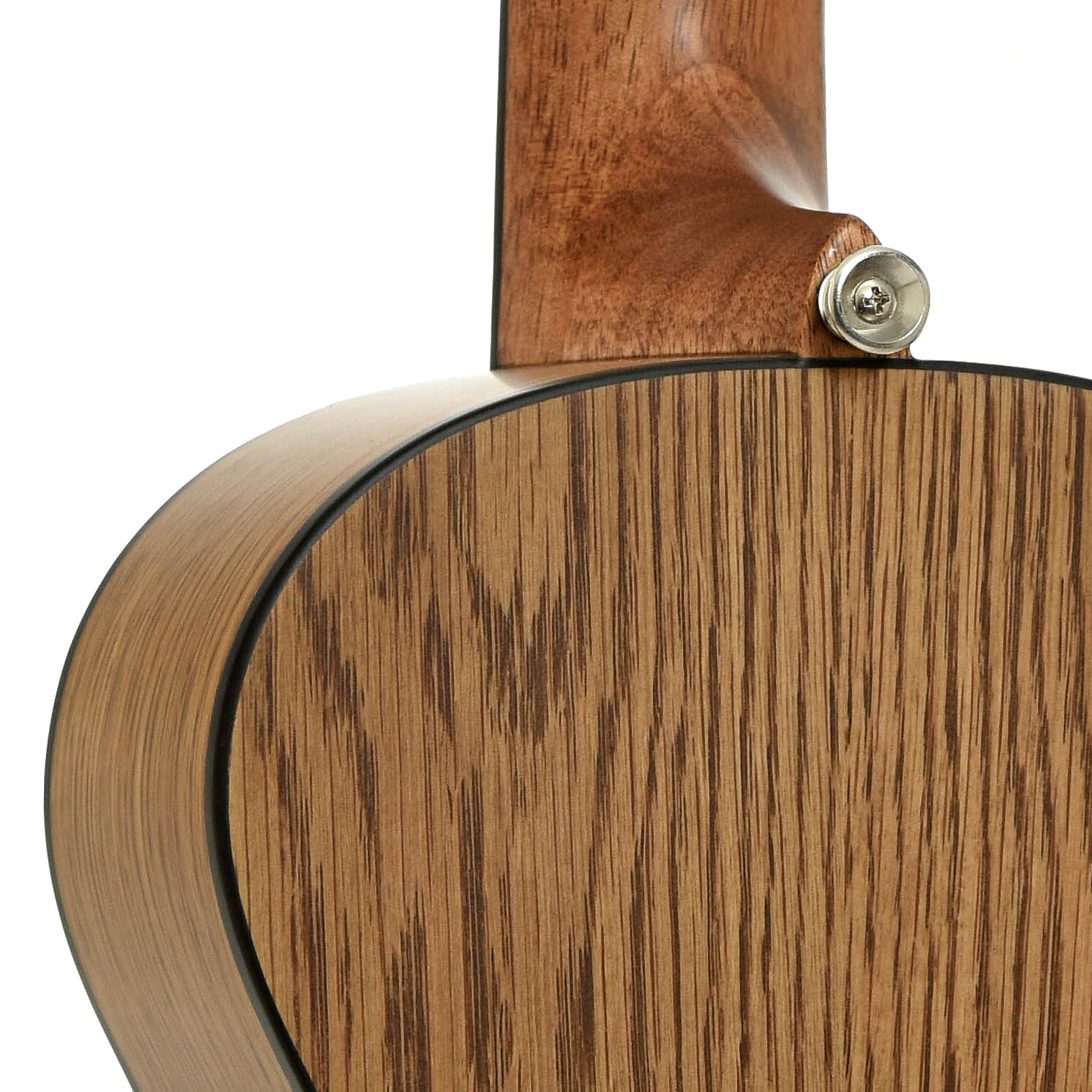 Neck joint of Lanikai OA-T Oak Tenor Ukulele & Gigbag