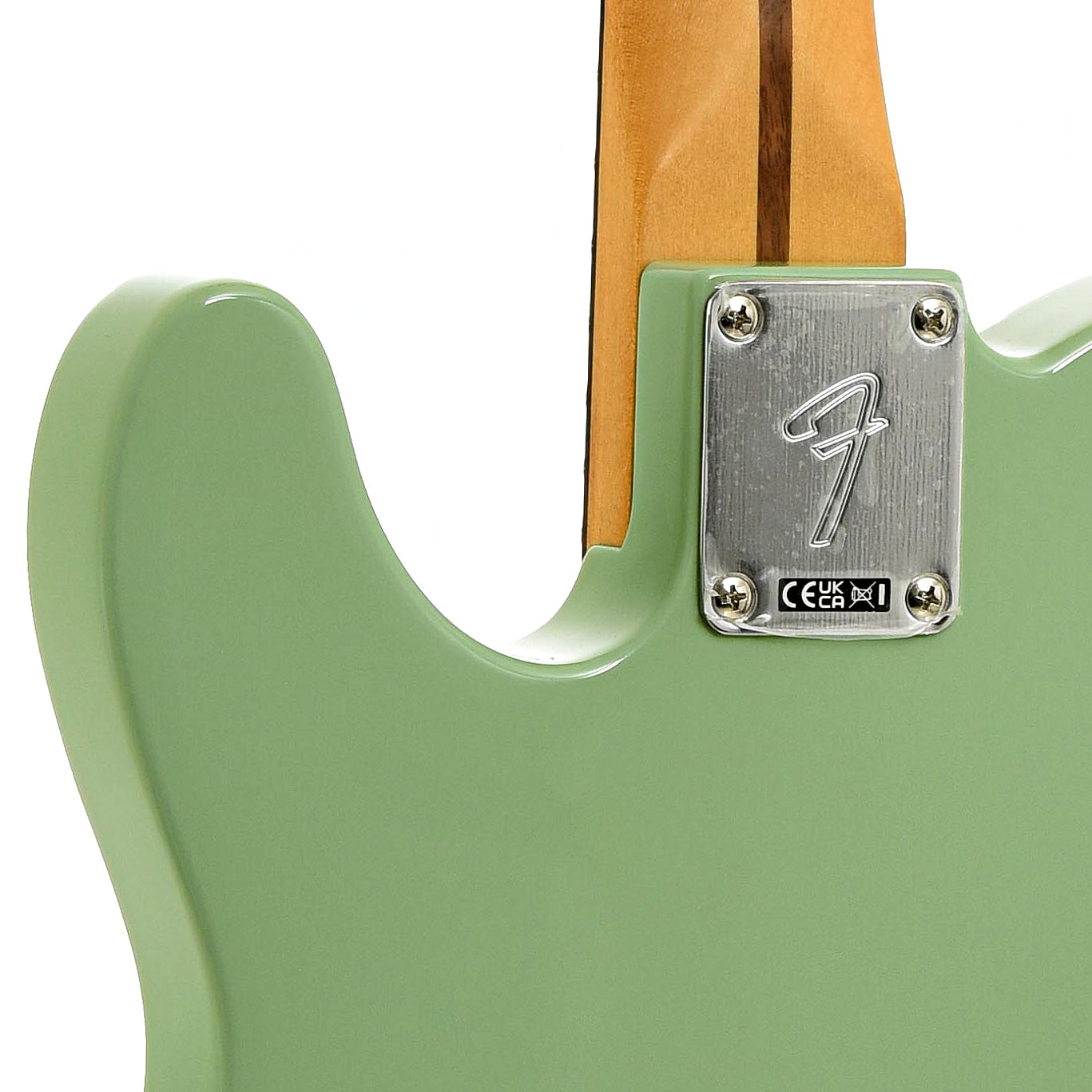 Neck joint of Fender Player II Telecaster Electric Guitar, Birch Green