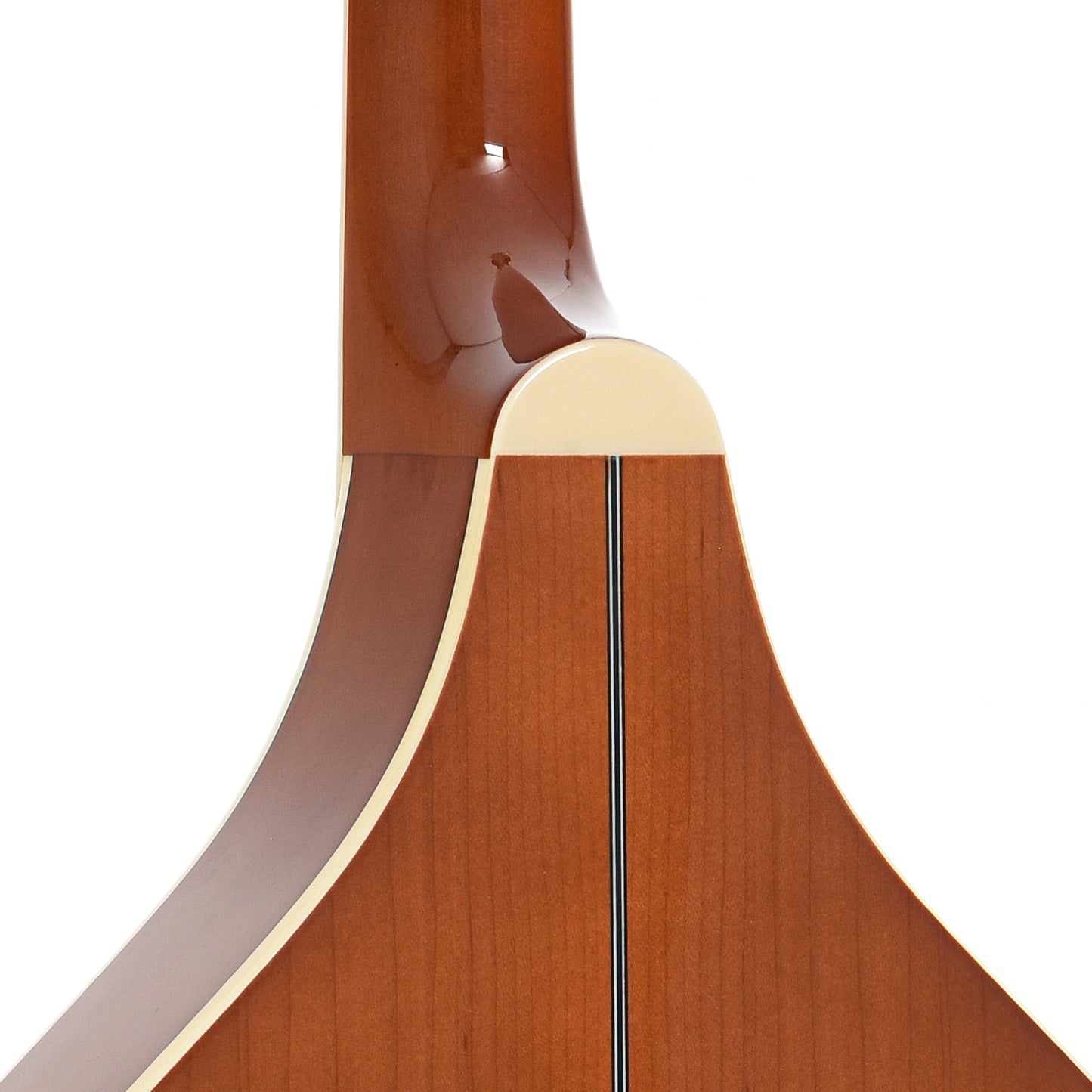 Heel of Trinity College Octave Mandolin