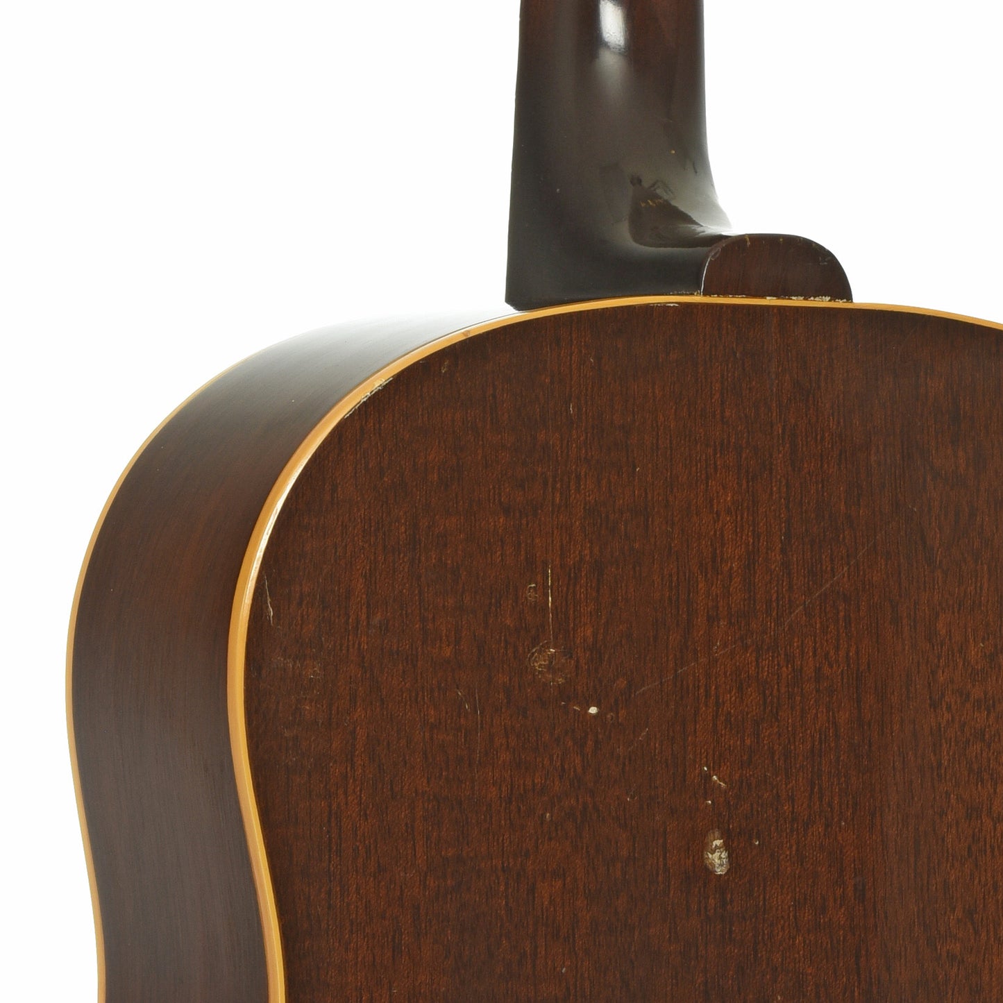 Neck joint of Gibson J-50 ADJ Acoustic Guitar