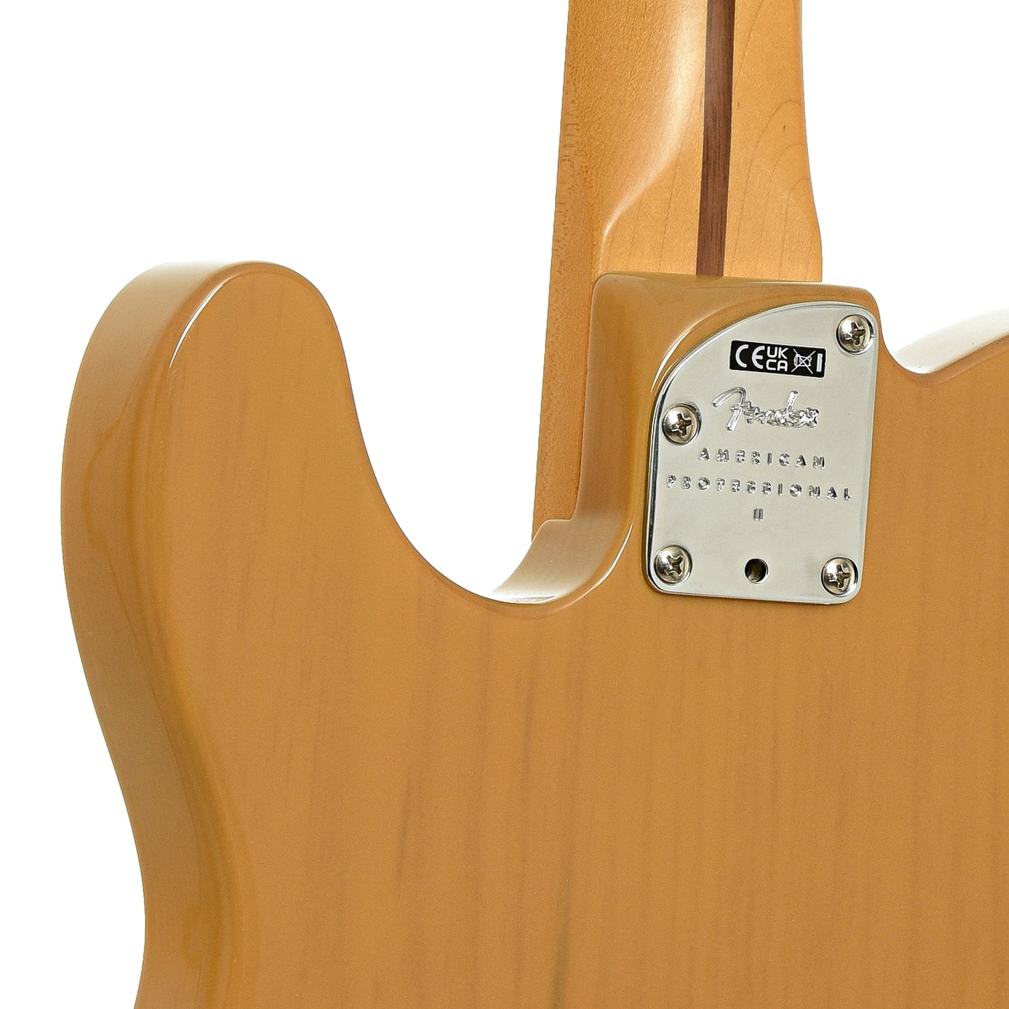 Neck joint of Fender American Professional II Telecaster Electric Guitar