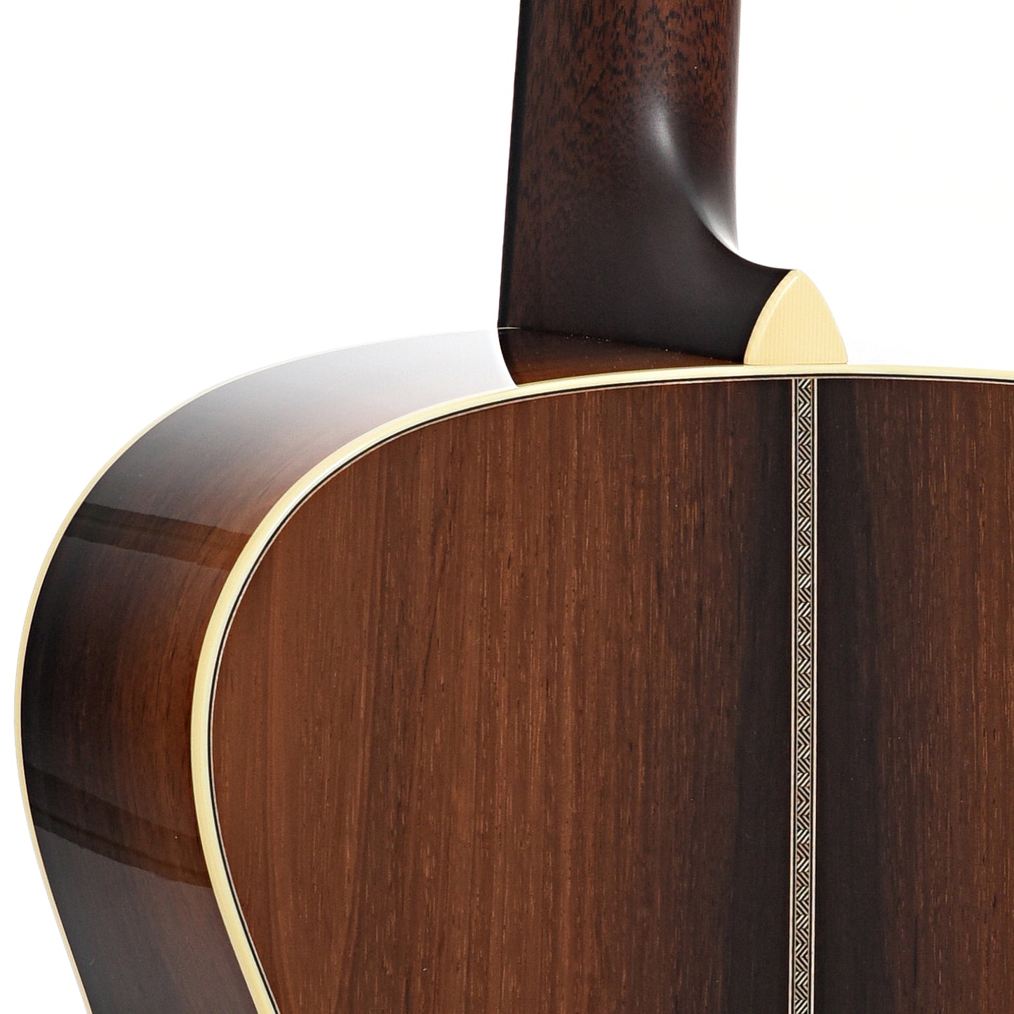 Heel of Bourgeois Limited Edition Brazilian Rosewood 000LE Acoustic Guitar