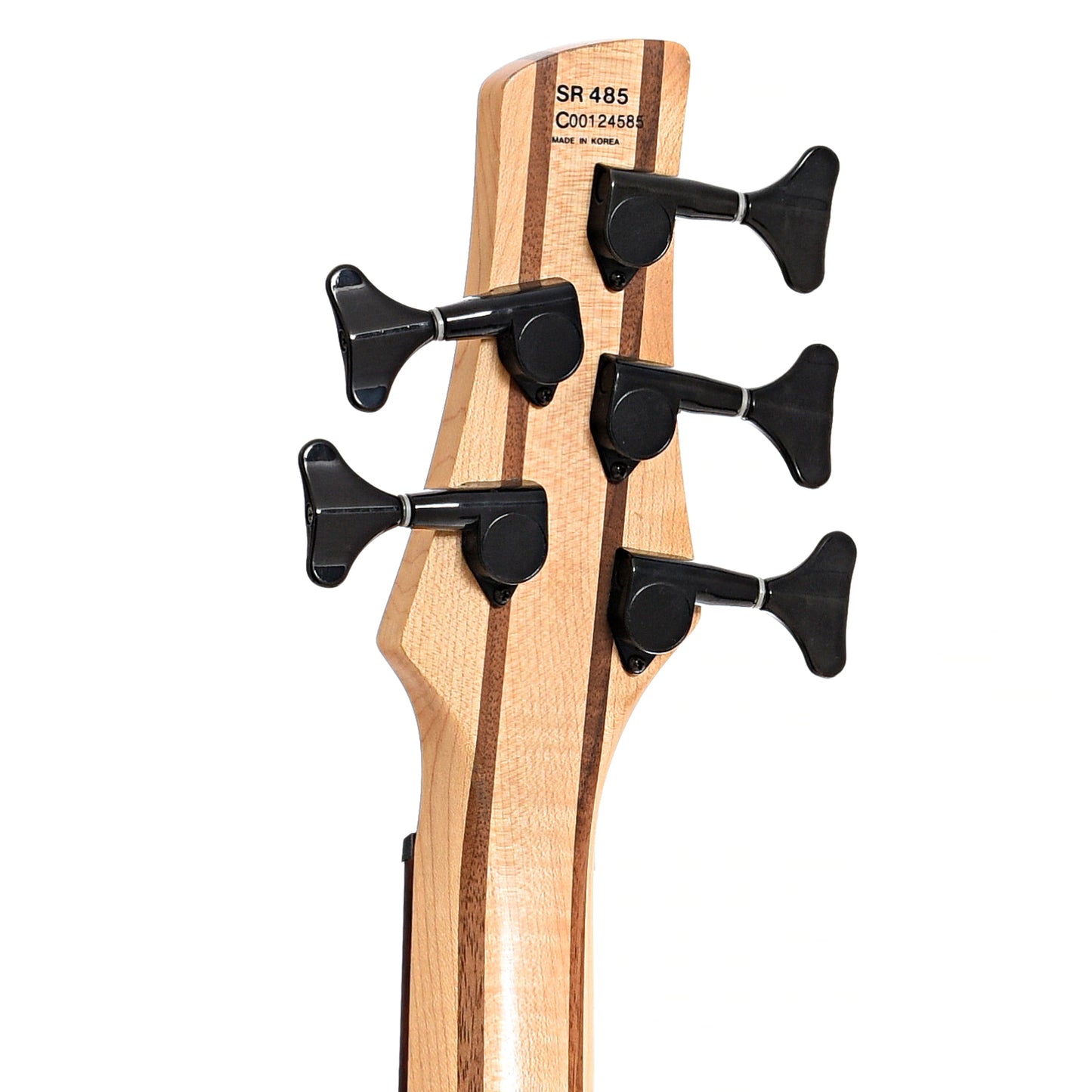 back headstock of Ibanez SR-485 5-String Electric Bass (c.1990)