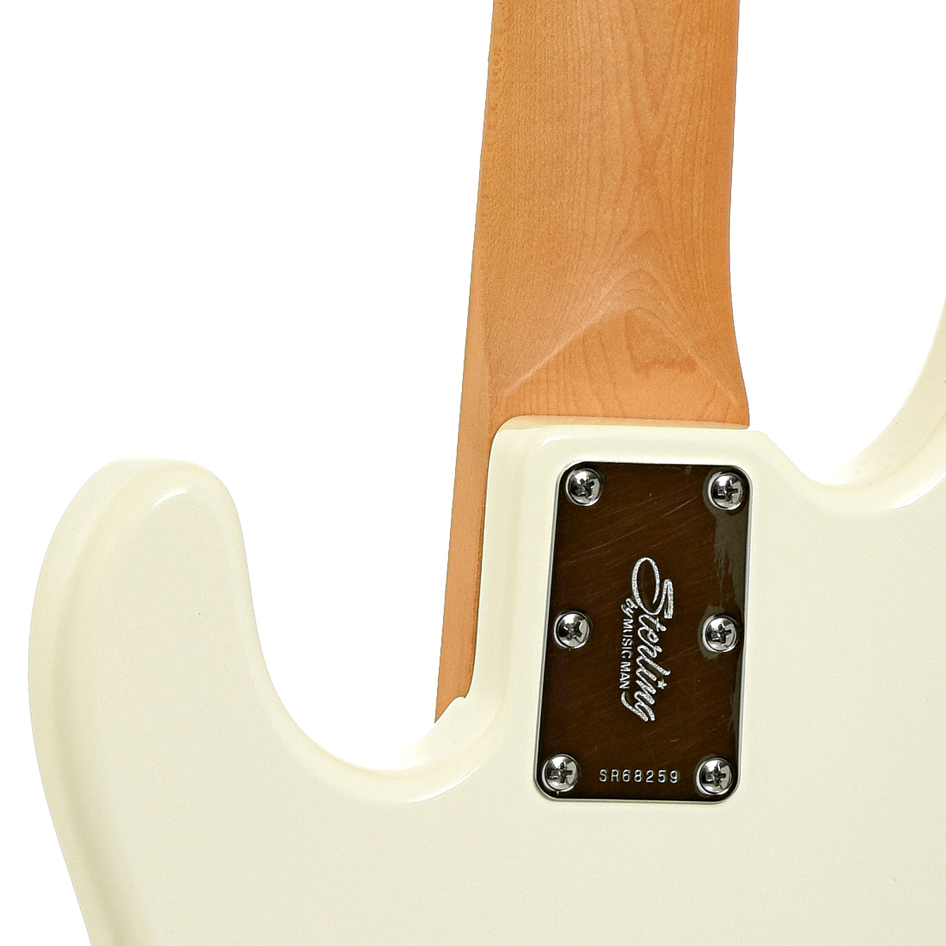 Neck joint of Sterling by Music Man 5-String Electric Bass