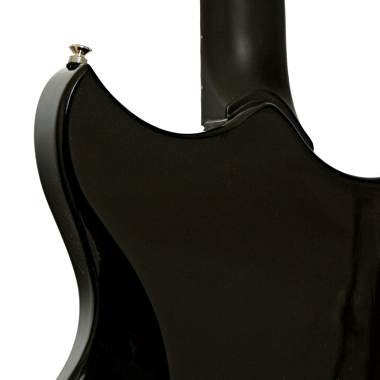 Neck joint of Yamaha RSE20L Revstar Element Left Handed Electric Guitar, Black 