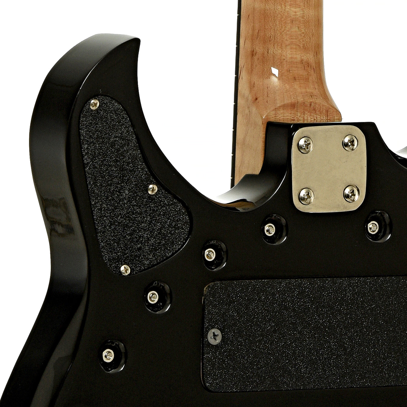 Neck joint of Deering Crossfire Electric Banjo