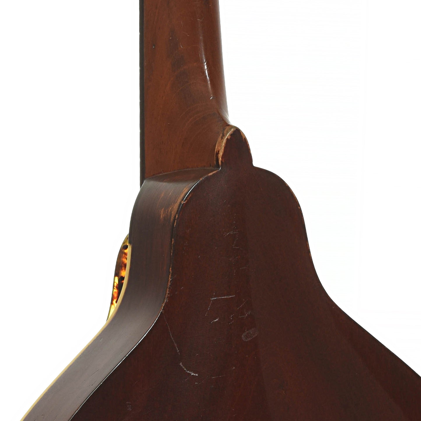 Neck joint of Gibson A Mandolin