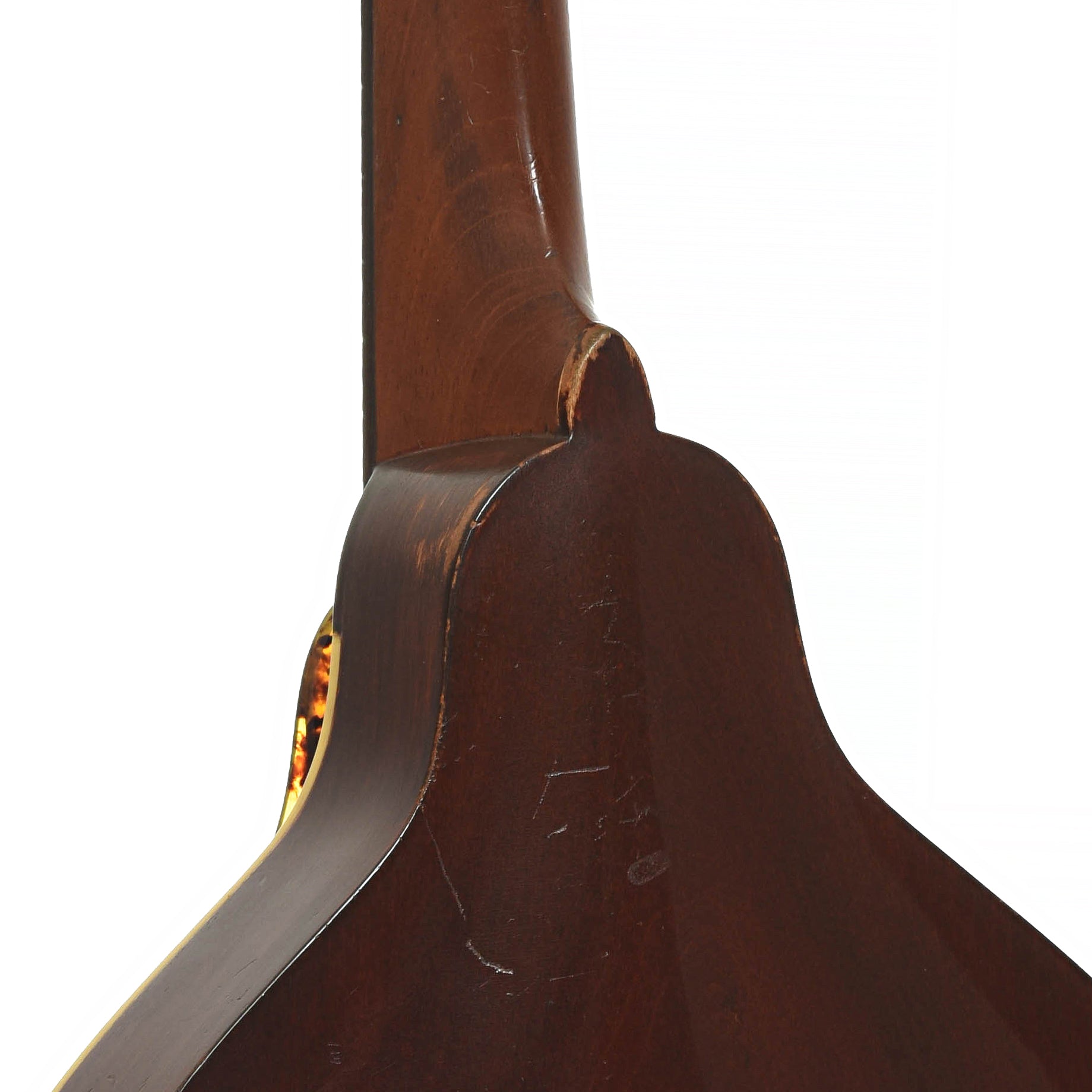 Neck joint of Gibson A Mandolin