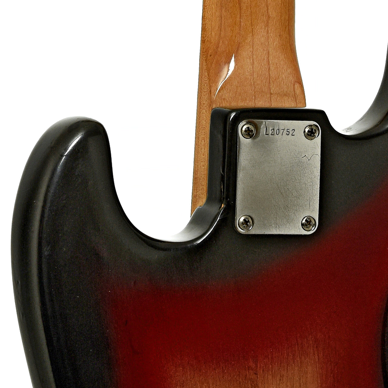 Neck joint of Fender Jazz Electric Bass 