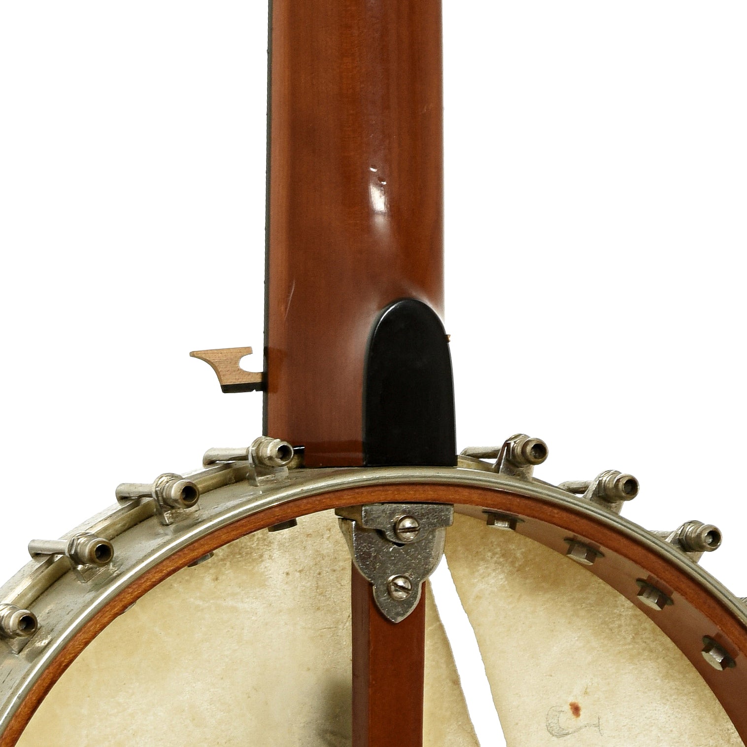 Neck joint of Haynes Bay State Model 325 Open Back Banjo