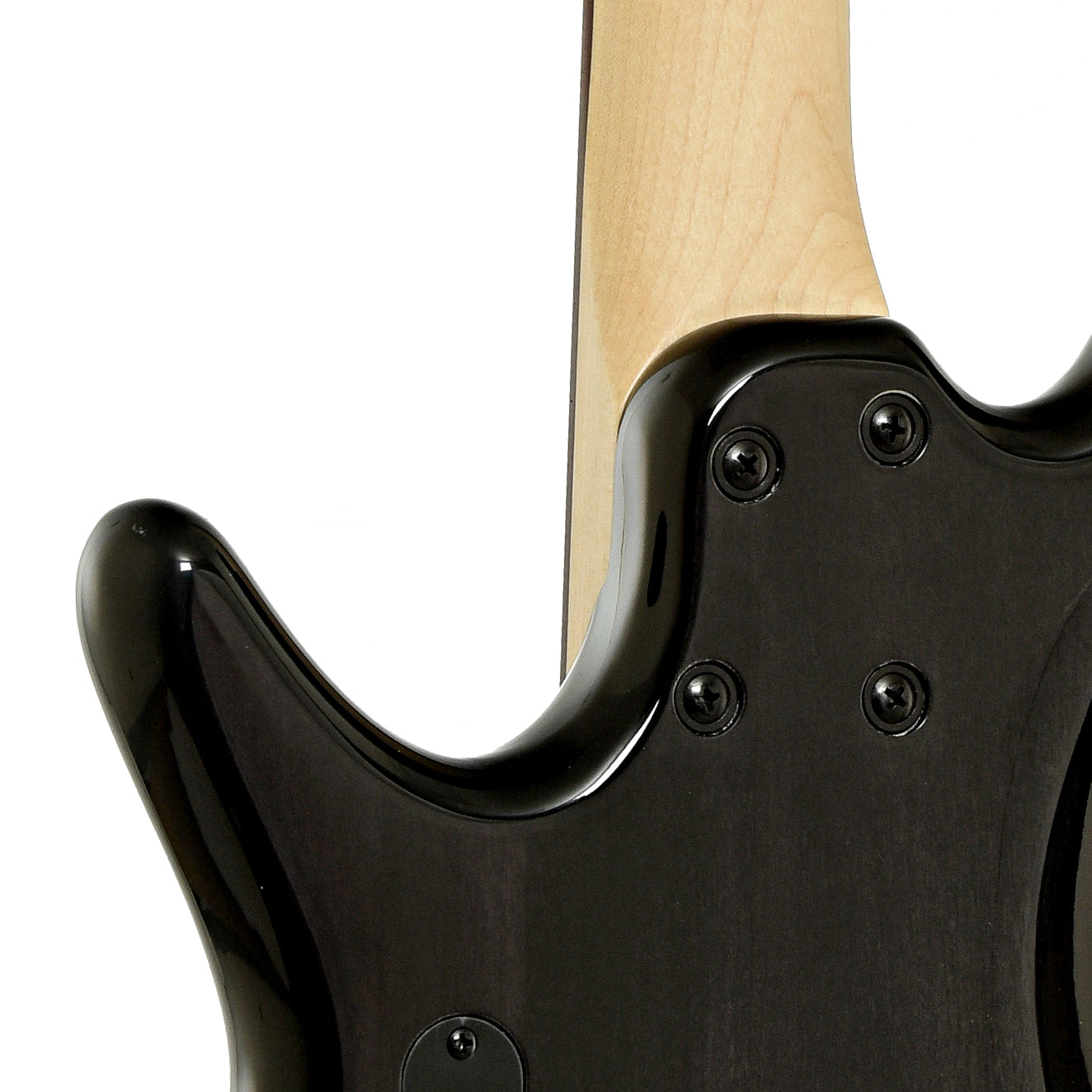 Neck joint of Ibanez GSR200SM 4-String Bass, Natural Gray Burst