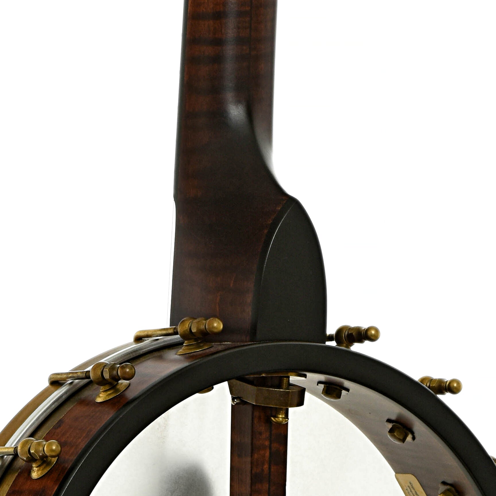 Neck joint of Pisgah Wonder Maple 11" Open Back Banjo