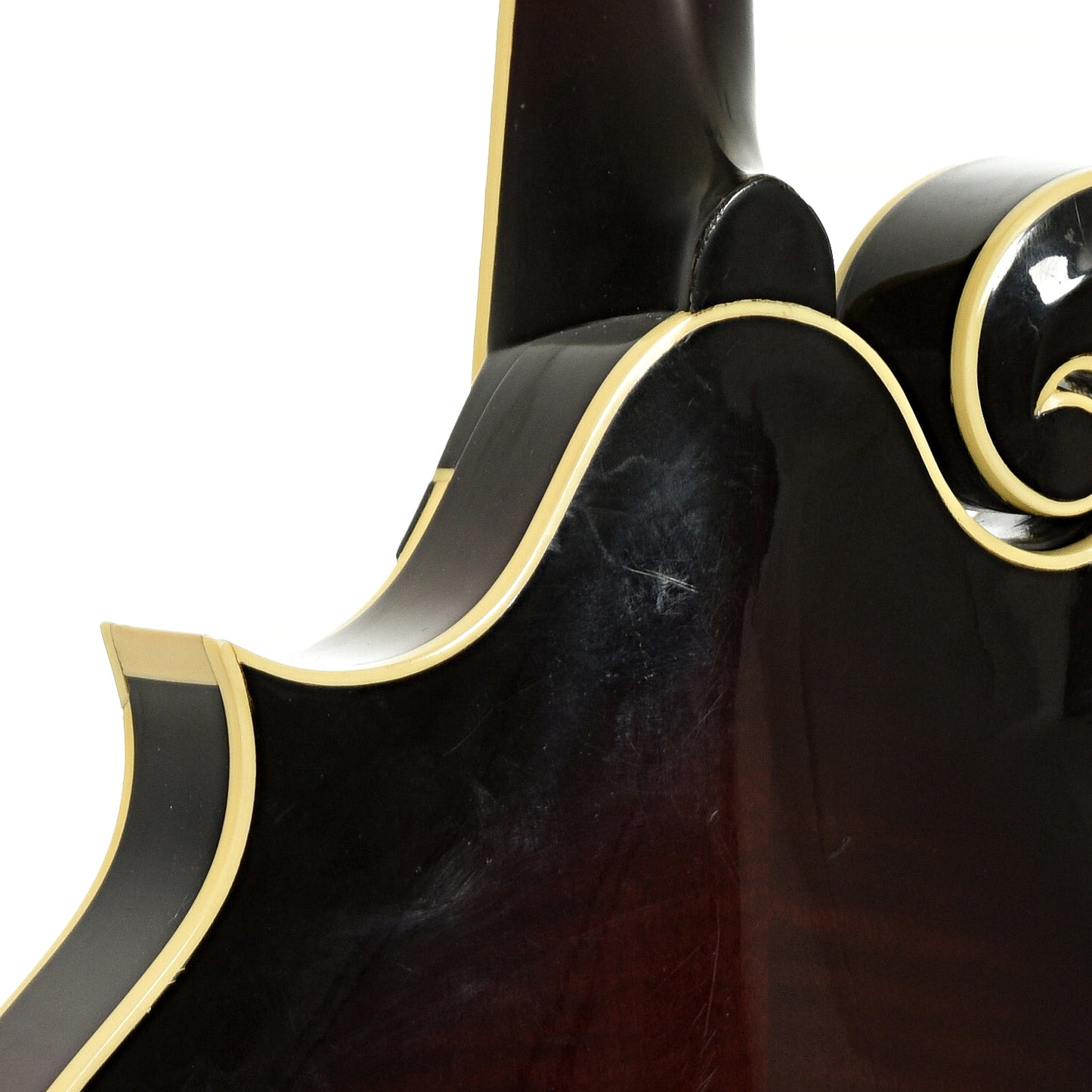 Neck joint of Weber Yellowstone Model F-Style Mandolin