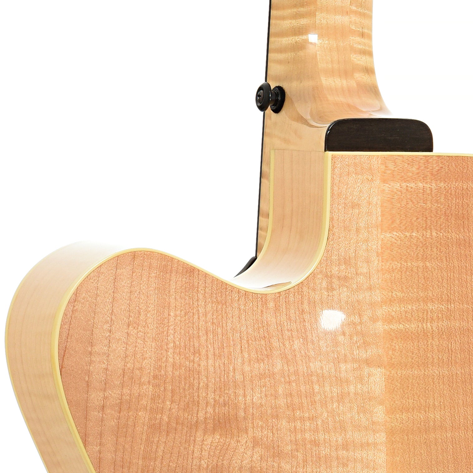 Neck joint of C. Dygard Gallup School Archtop Guitar (c.2014)