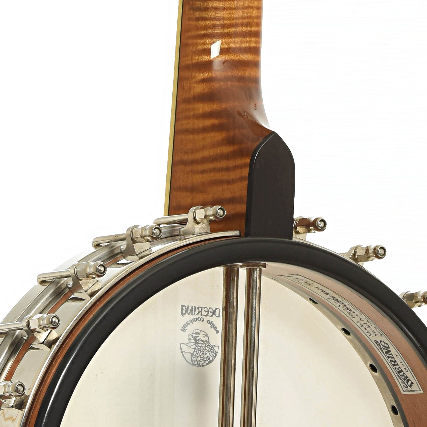 Neck joint of Deering Vega No. 2 Open Back Banjo