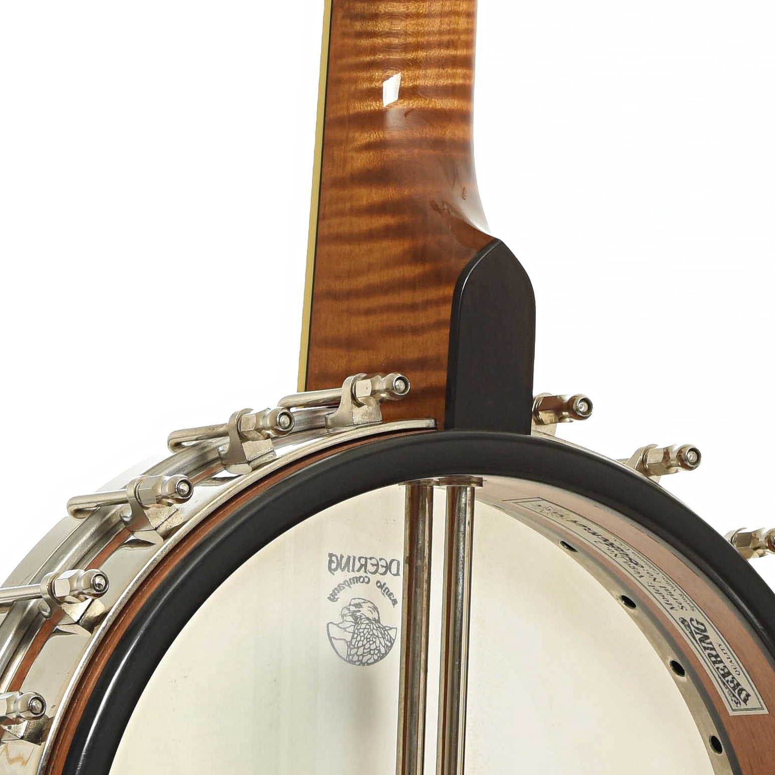 Neck joint of Deering Vega No. 2 Open Back Banjo