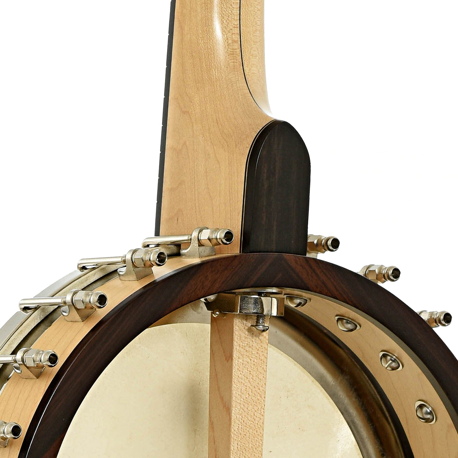 Neck joint of Bart Reiter Regent Custom Openback Banjo 