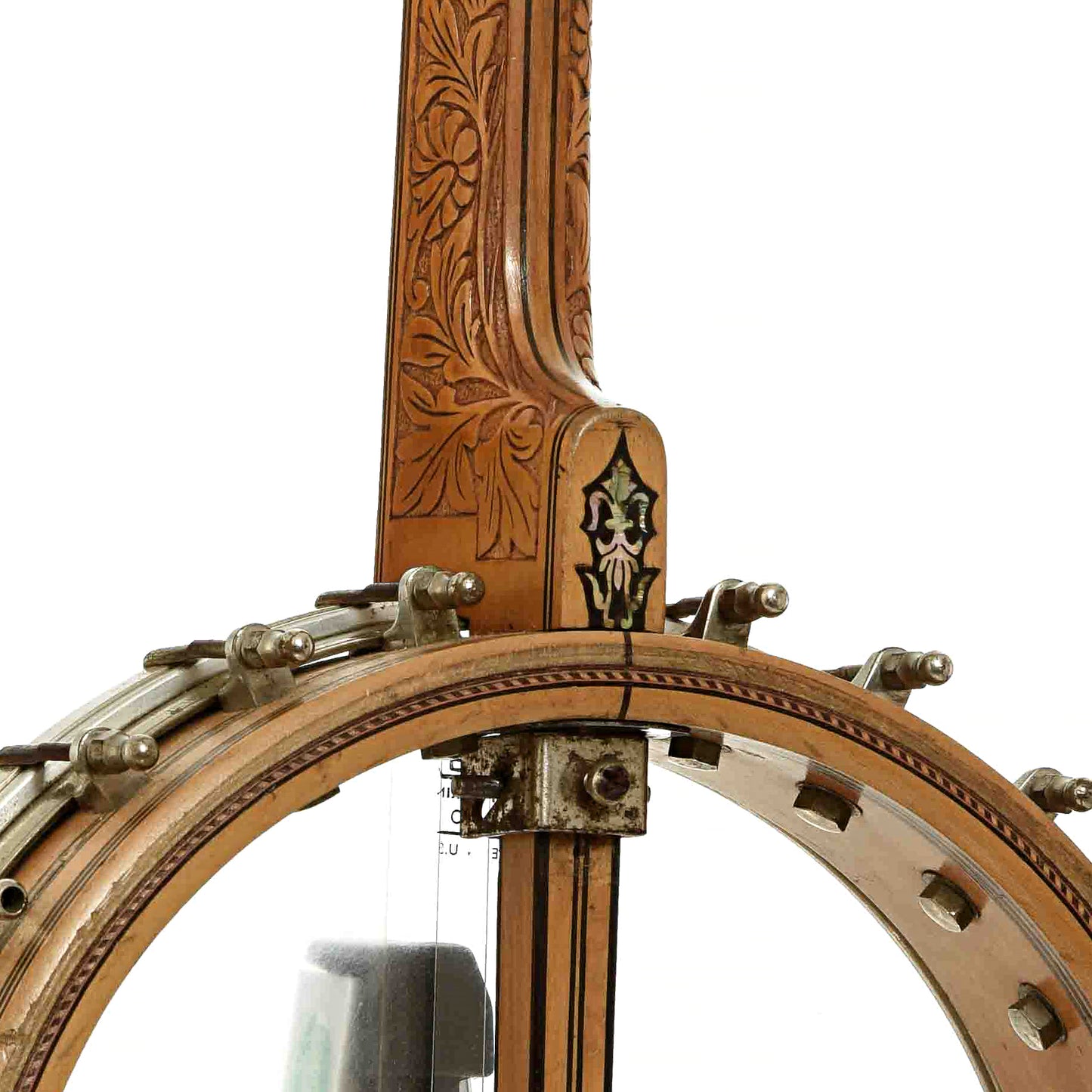 Neck joint of Orpheum No.3 Tenor Banjo