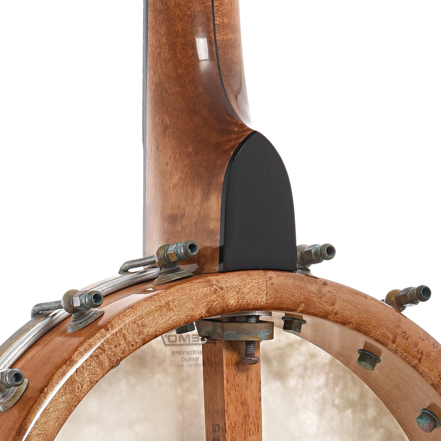 Neck joint of Bloom Old Brass Special Openback Banjo