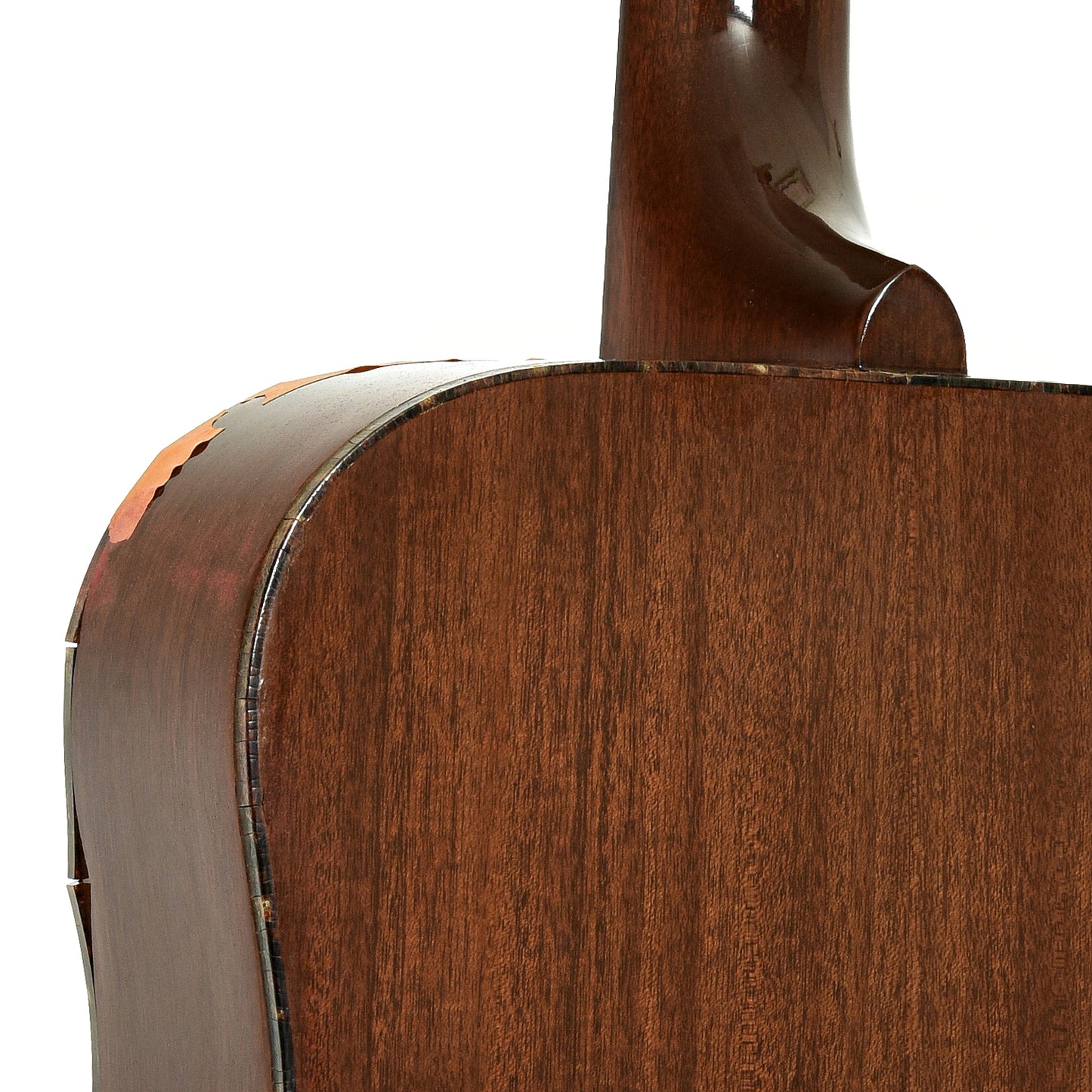 Neck joint of Gibson J-50 Deluxe Acoustic Guitar