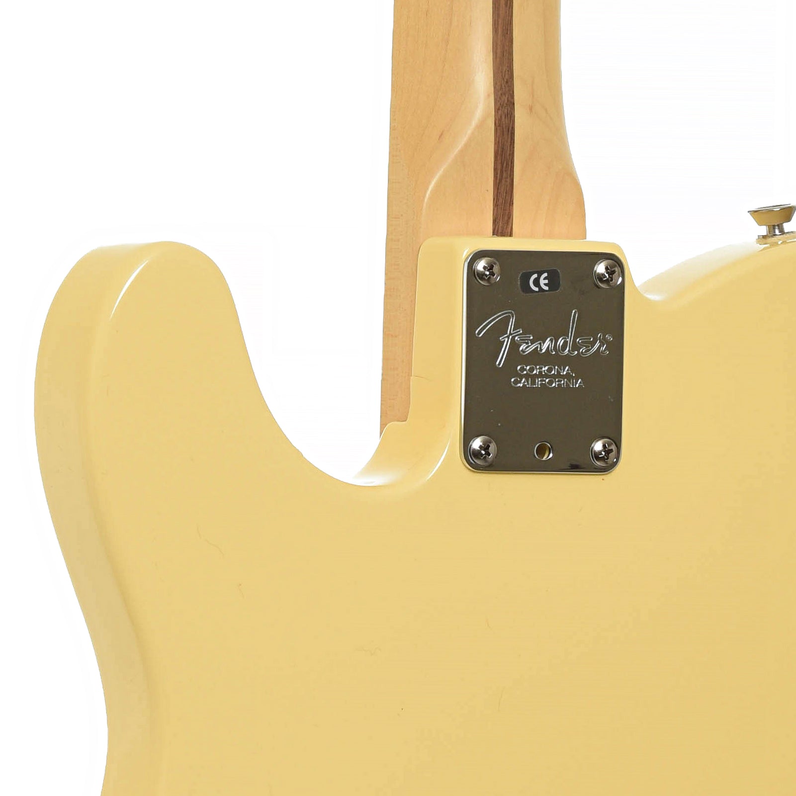 Neck joint of Fender American Series Telecaster Electric Guitar
